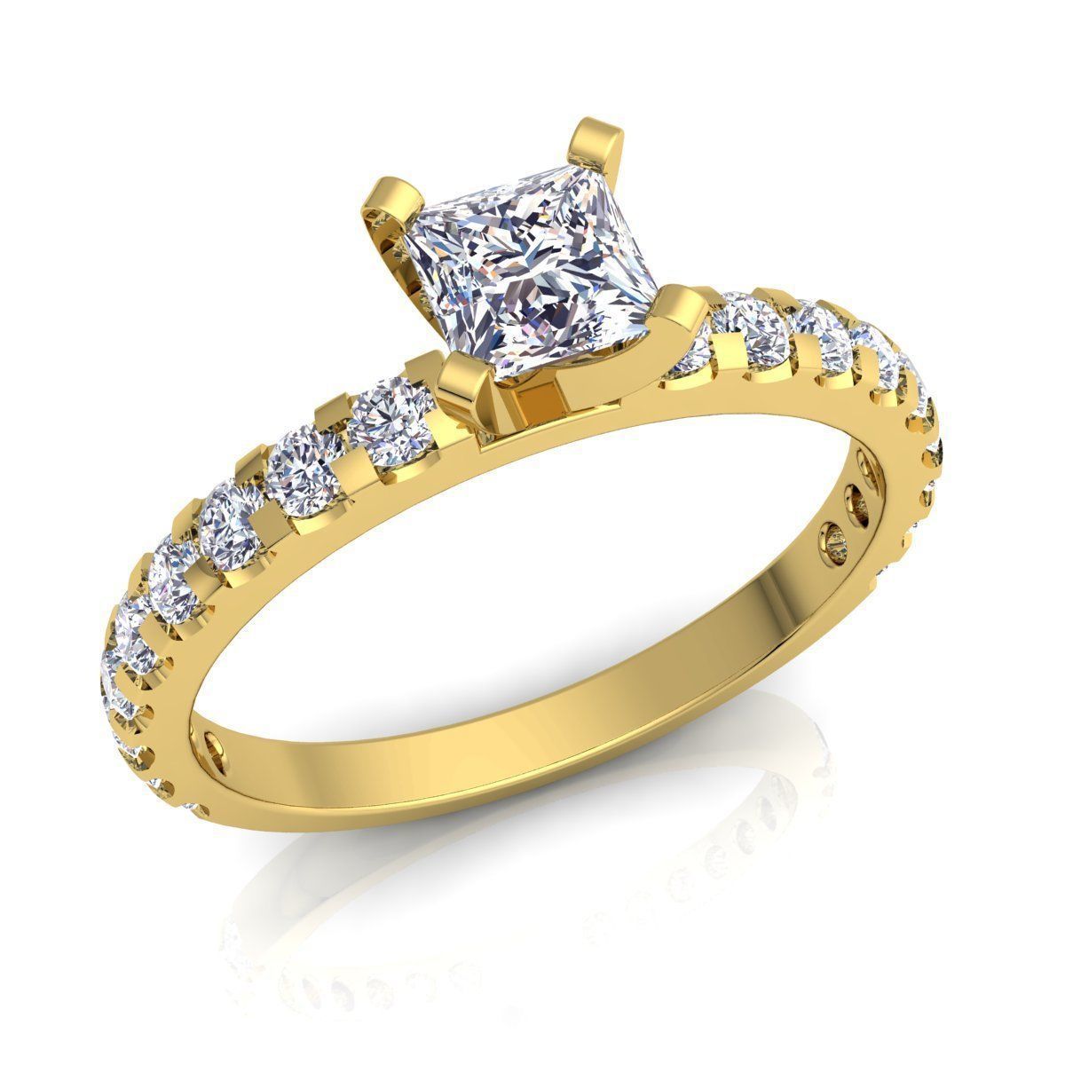 Engagement Ring  3D print model_1