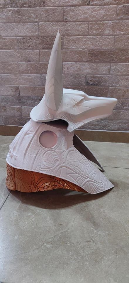 Stargate Jaffa Cosplay Cowl 3D print model 3D print model_6