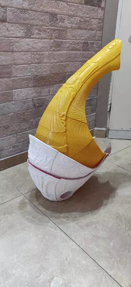 Stargate Jaffa Cosplay Cowl 3D print model 3D print model_0