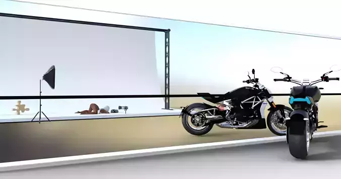 X-diavel motorcycle 3D model
