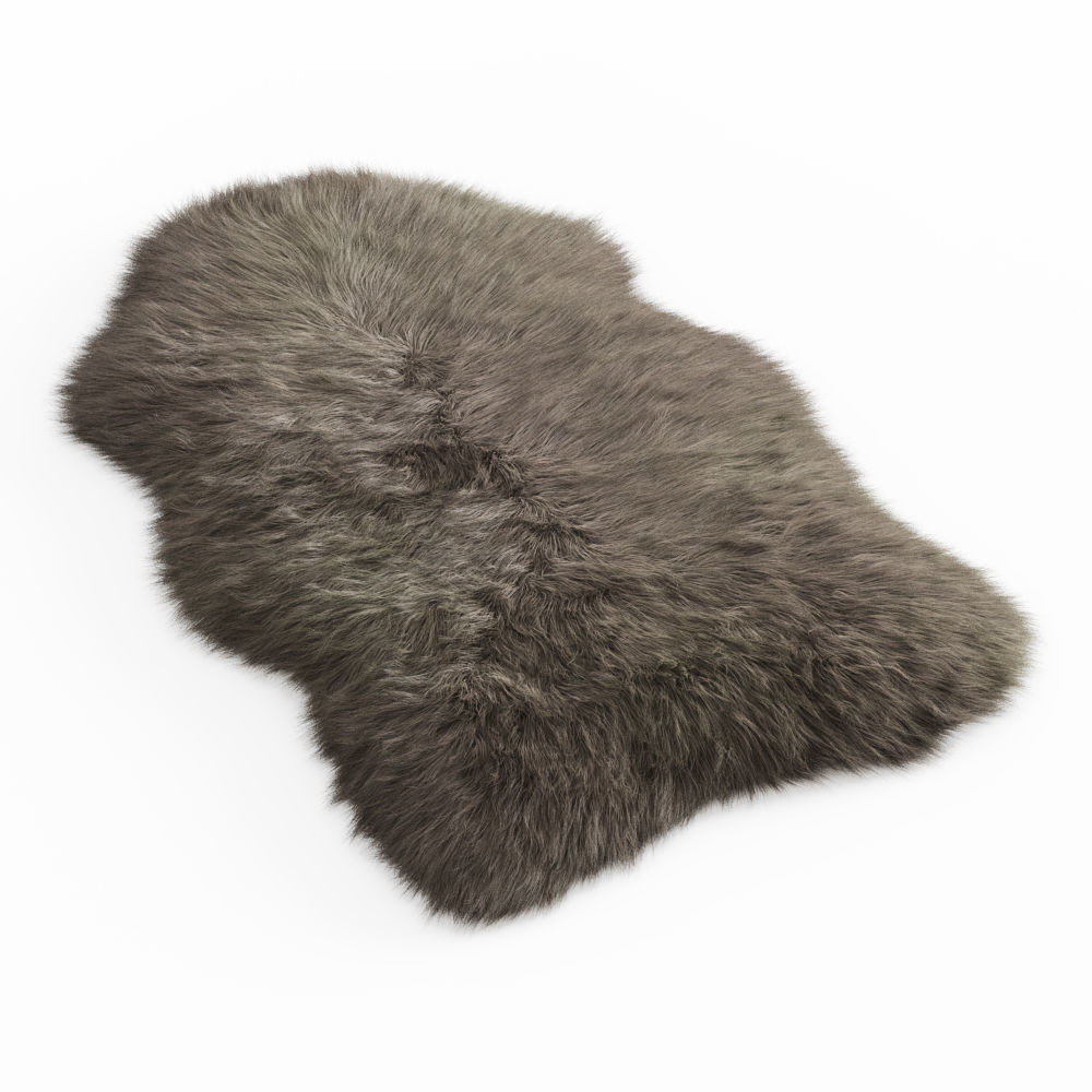 Faux Fur Mongolian Rug 3D model_1