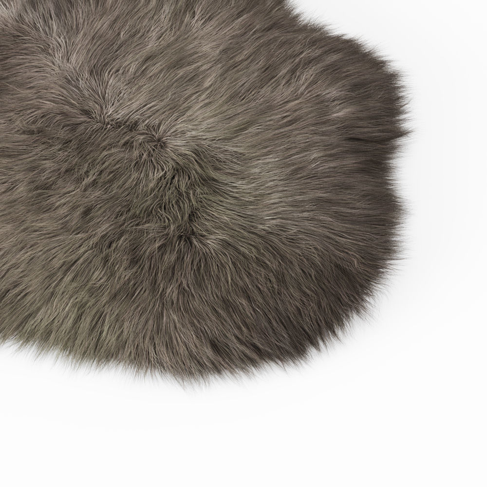 Faux Fur Mongolian Rug 3D model_3