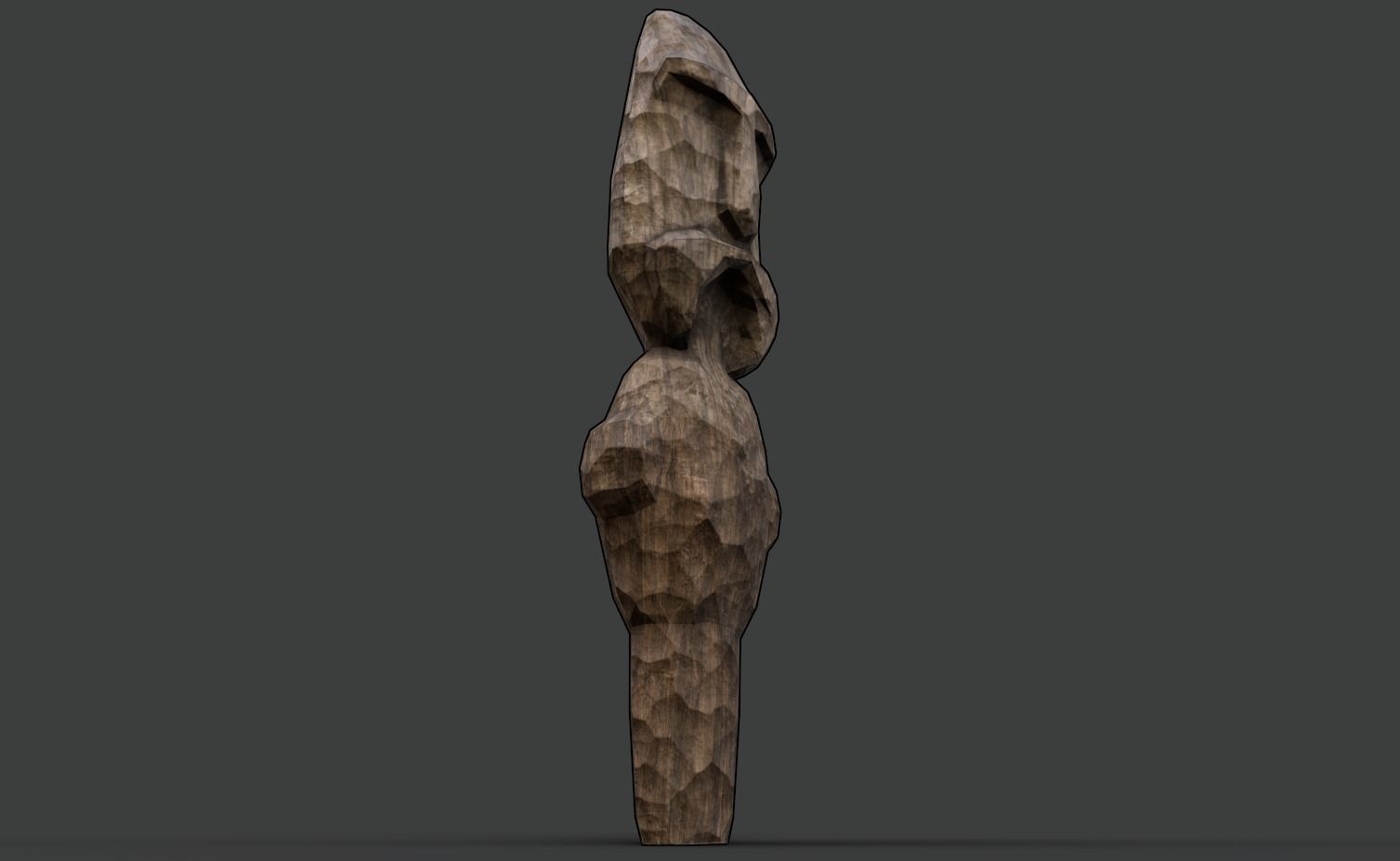 AAA Carved Slavic Wooden Medieval Settlement Totem Statue Pack 3D Model Collection_7