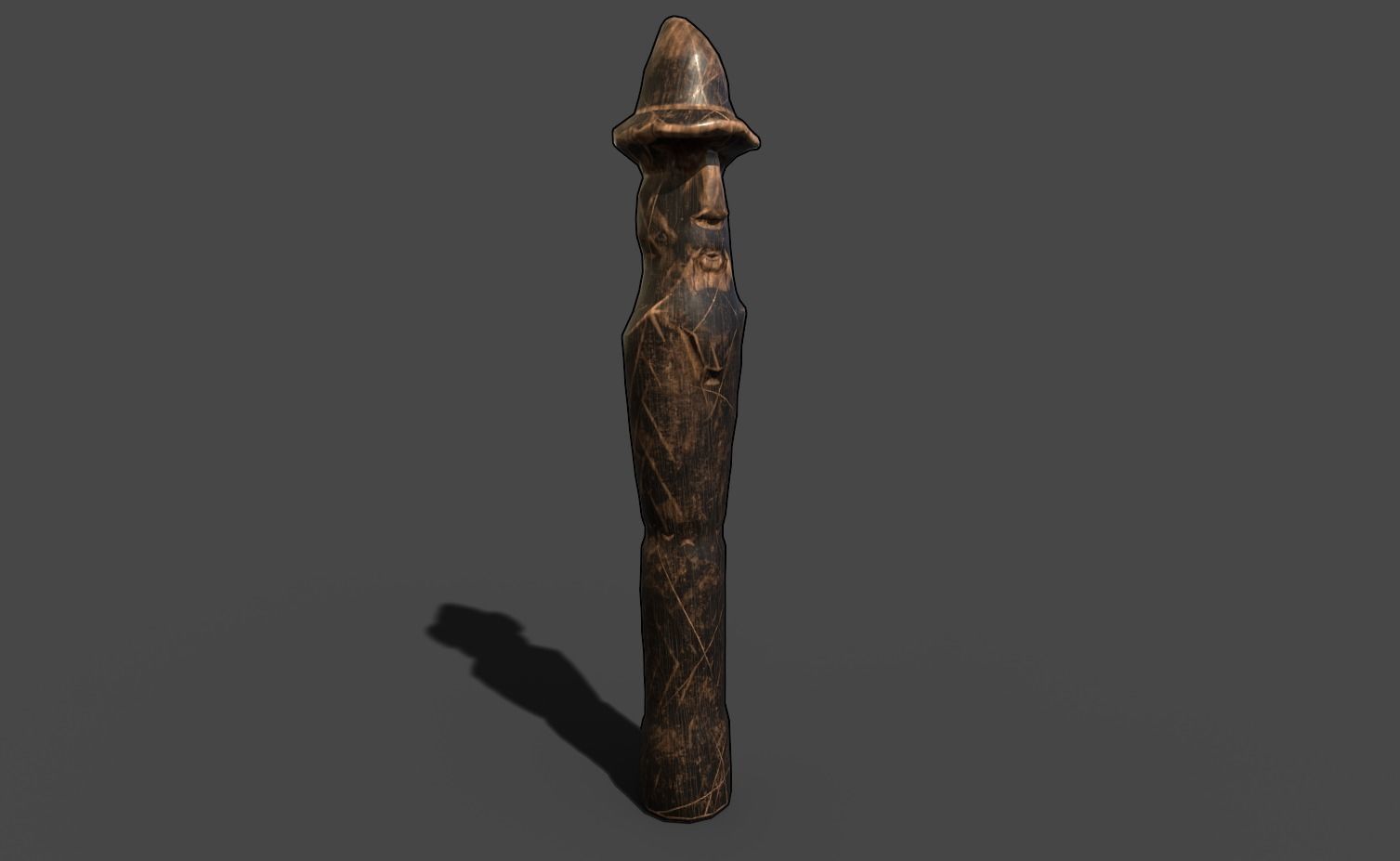 AAA Carved Slavic Wooden Medieval Settlement Totem Statue Pack 3D Model Collection_5