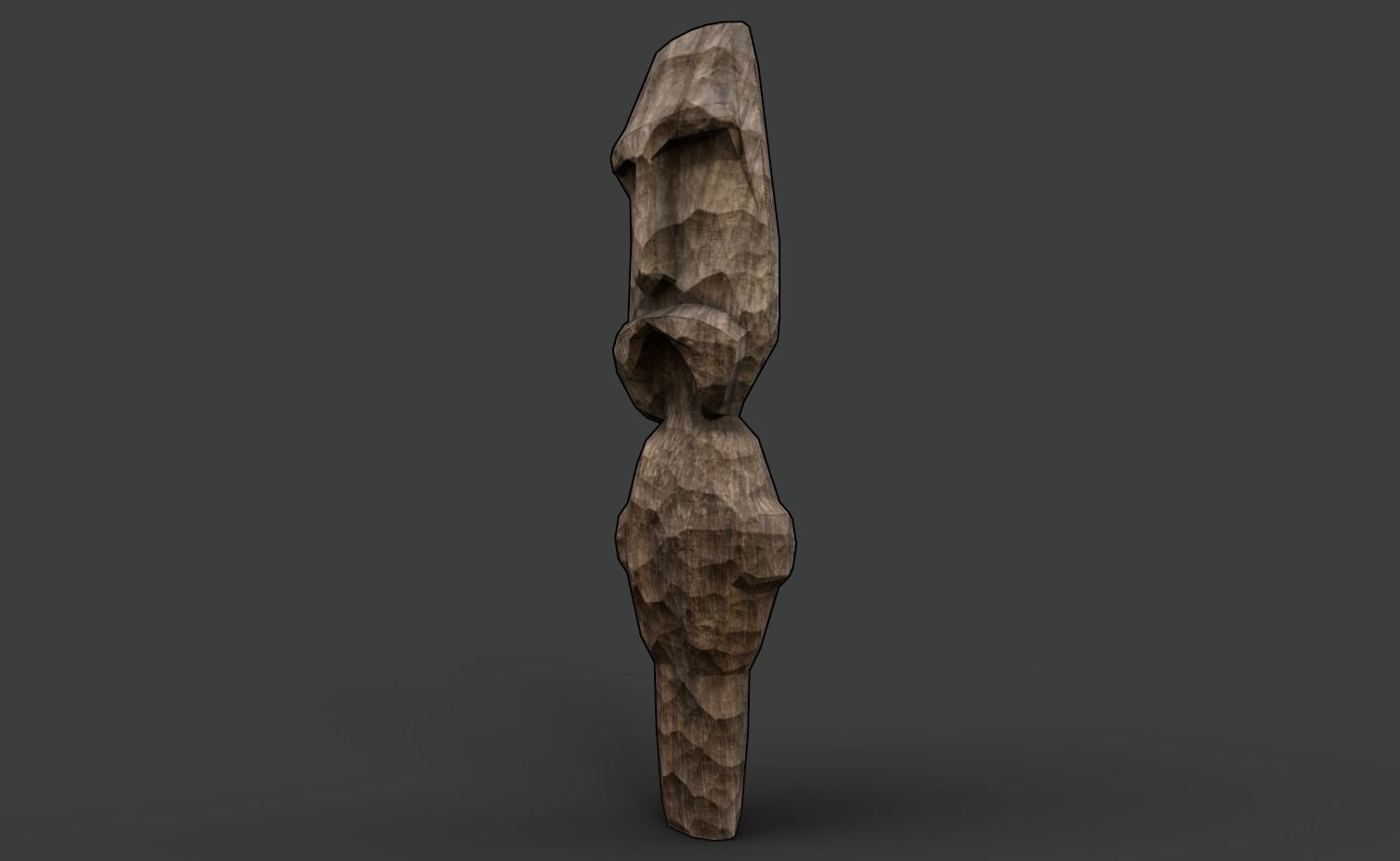AAA Carved Slavic Wooden Medieval Settlement Totem Statue Pack 3D Model Collection_8