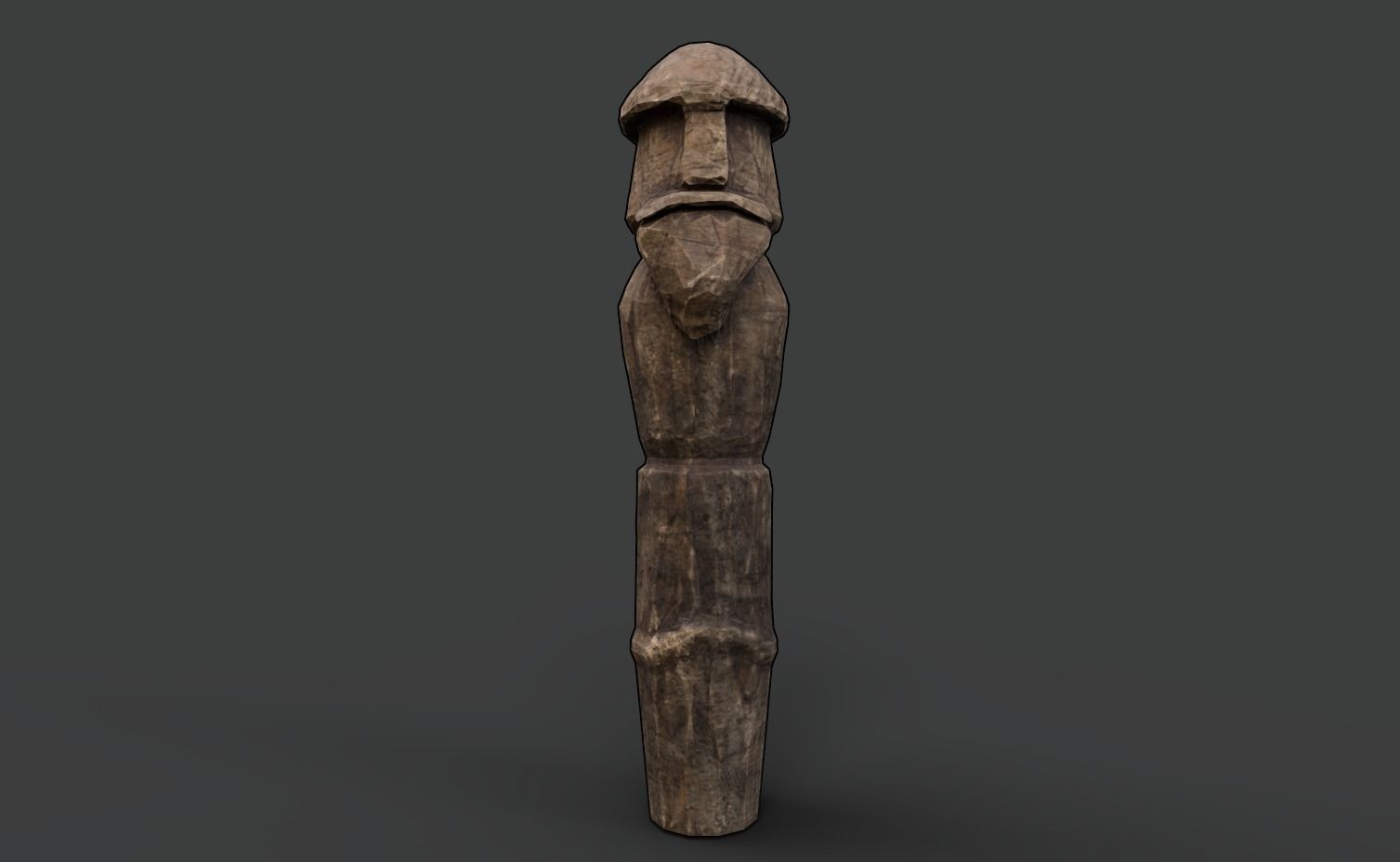AAA Carved Slavic Wooden Medieval Settlement Totem Statue Pack 3D Model Collection_16