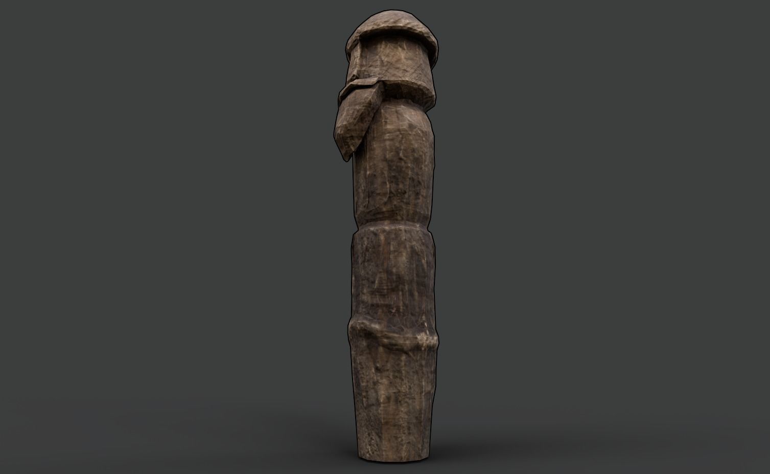 AAA Carved Slavic Wooden Medieval Settlement Totem Statue Pack 3D Model Collection_15
