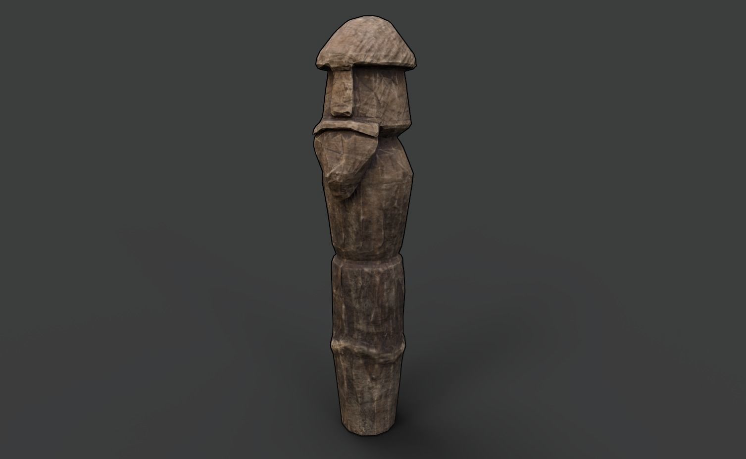 AAA Carved Slavic Wooden Medieval Settlement Totem Statue Pack 3D Model Collection_14
