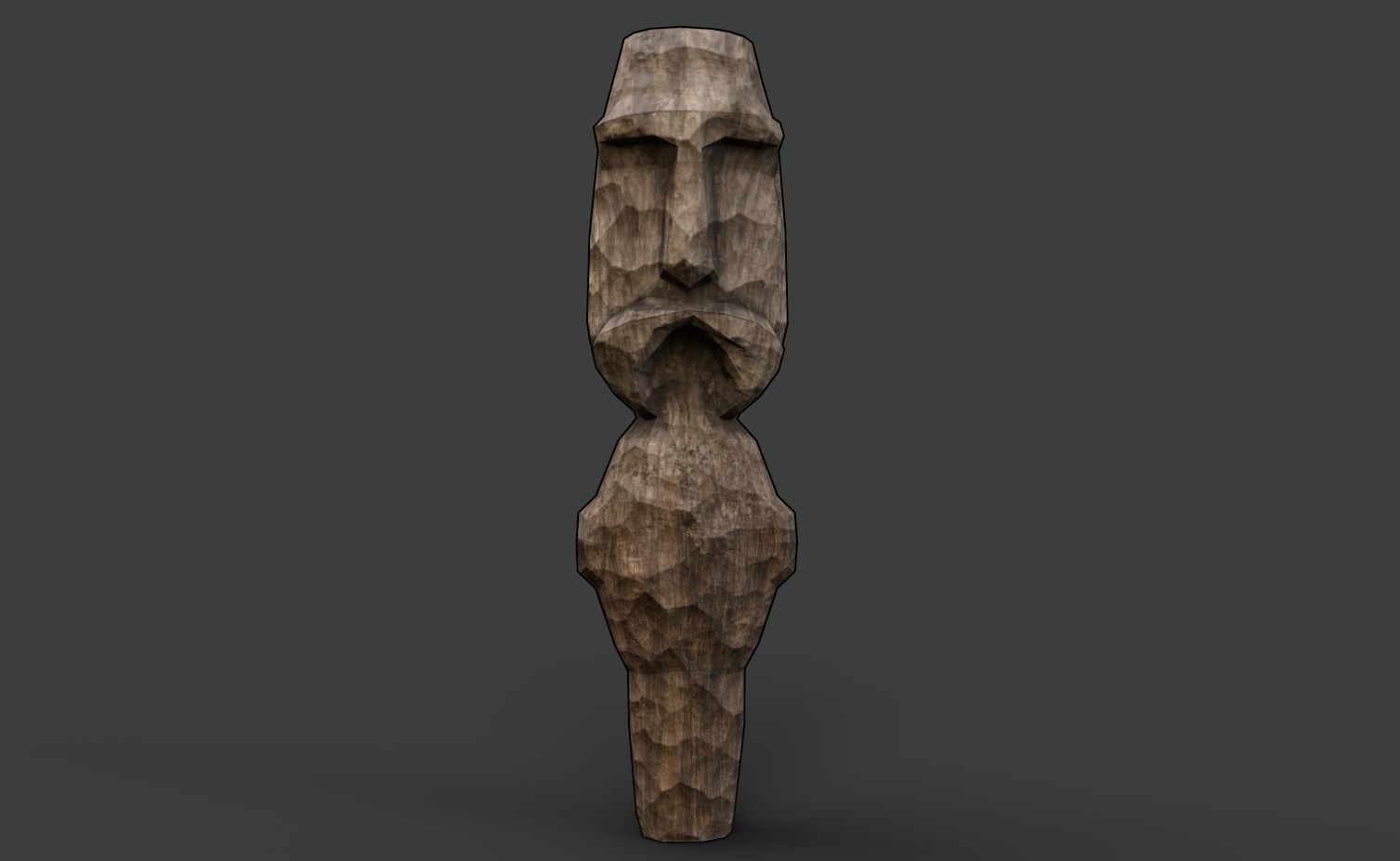 AAA Carved Slavic Wooden Medieval Settlement Totem Statue Pack 3D Model Collection_6