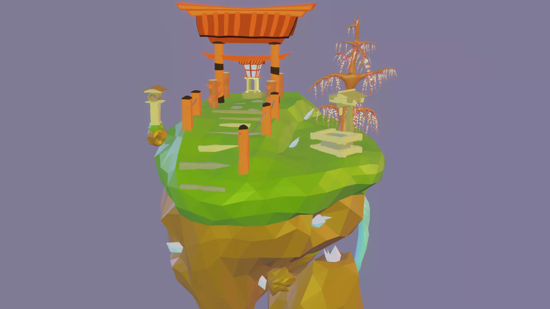 Floating Oasis Free 3D model