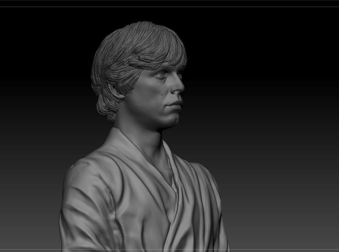 Mark Hamill - Luke Skywalker - Star Wars A new hope 3D print model_4