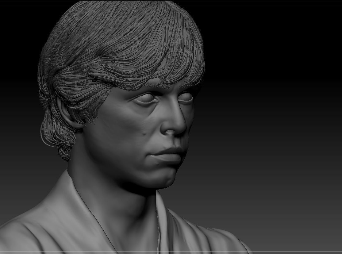 Mark Hamill - Luke Skywalker - Star Wars A new hope 3D print model_15