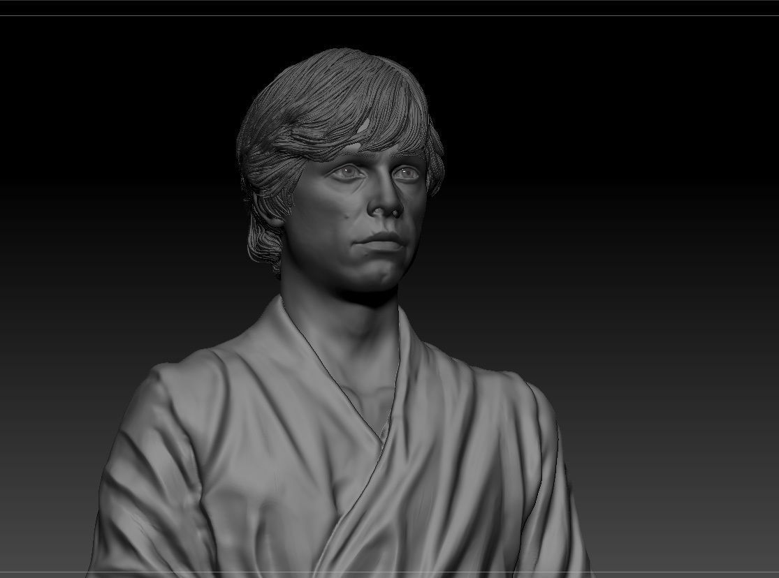 Mark Hamill - Luke Skywalker - Star Wars A new hope 3D print model_3