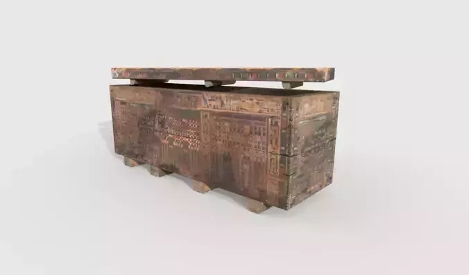 Egyptian Wood Coffin 