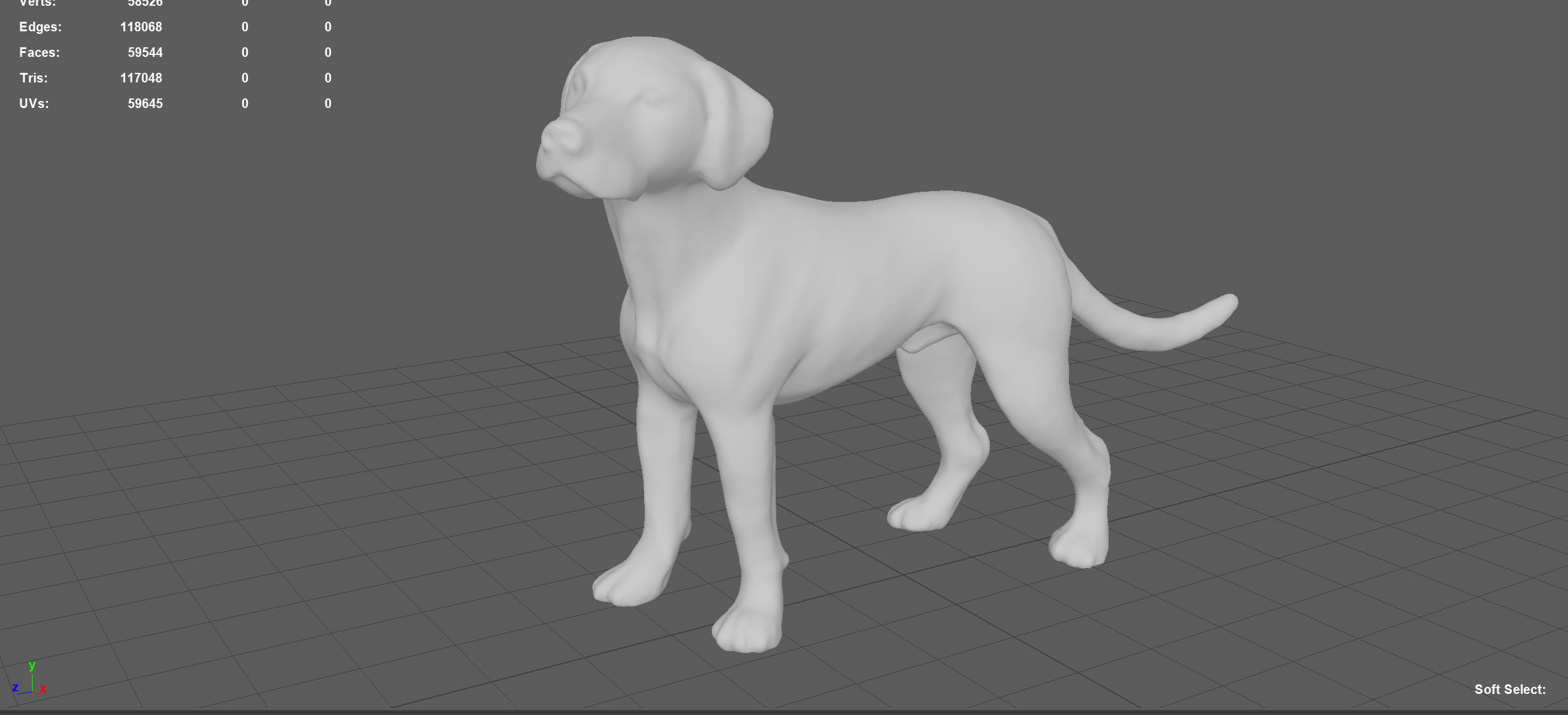 LABRADOR retriever Low-poly 3D model_6