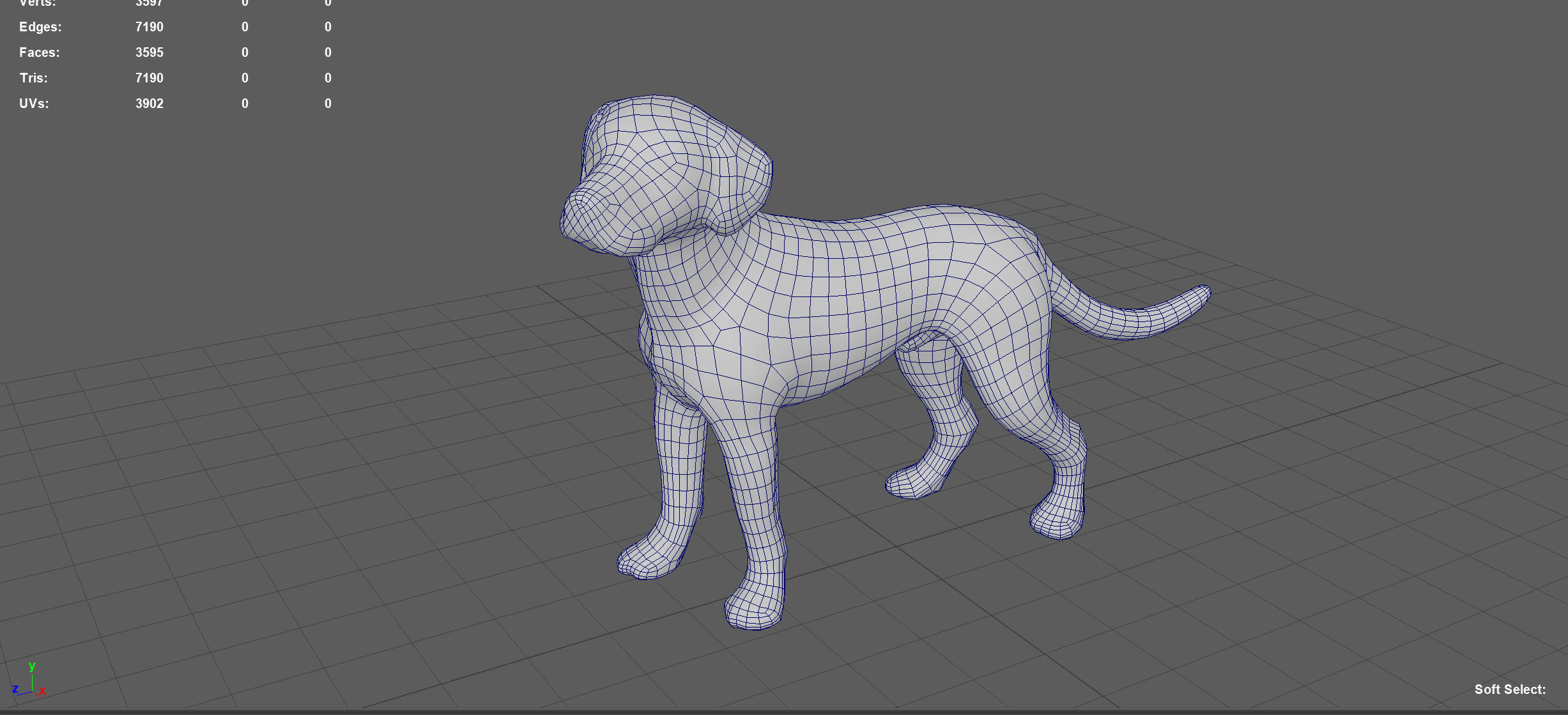 LABRADOR retriever Low-poly 3D model_10