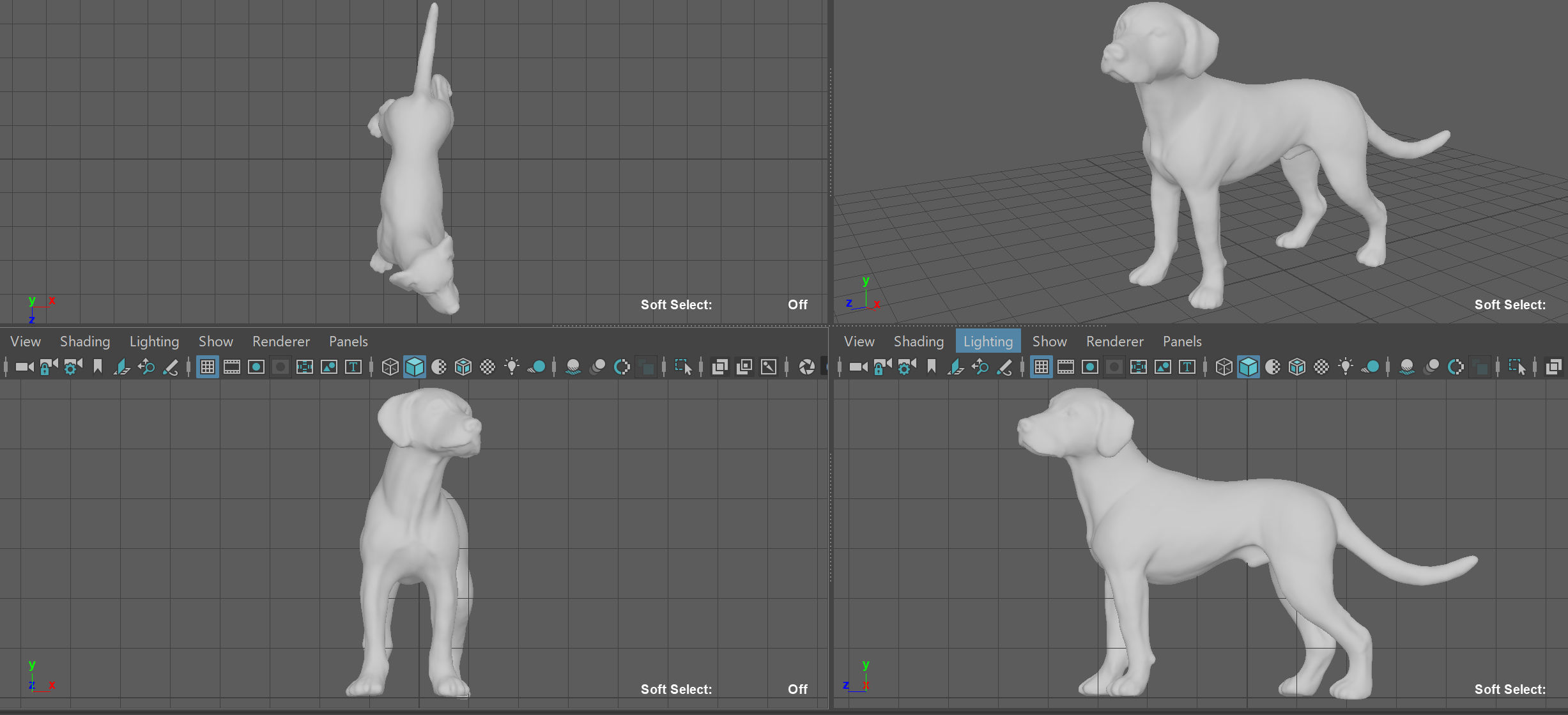 LABRADOR retriever Low-poly 3D model_8