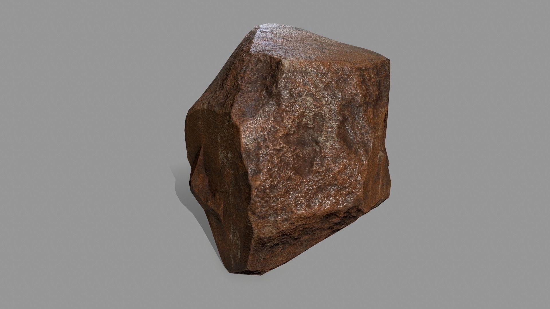Rock Set Low-poly 3D model_3