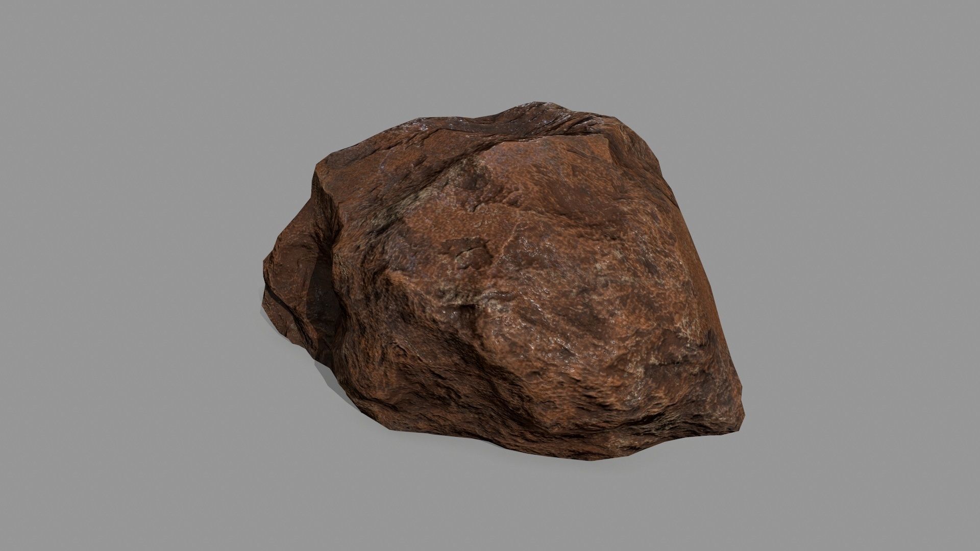 Rock Set Low-poly 3D model_9