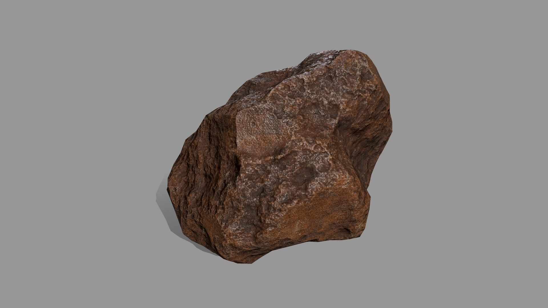 Rock Set Low-poly 3D model_4