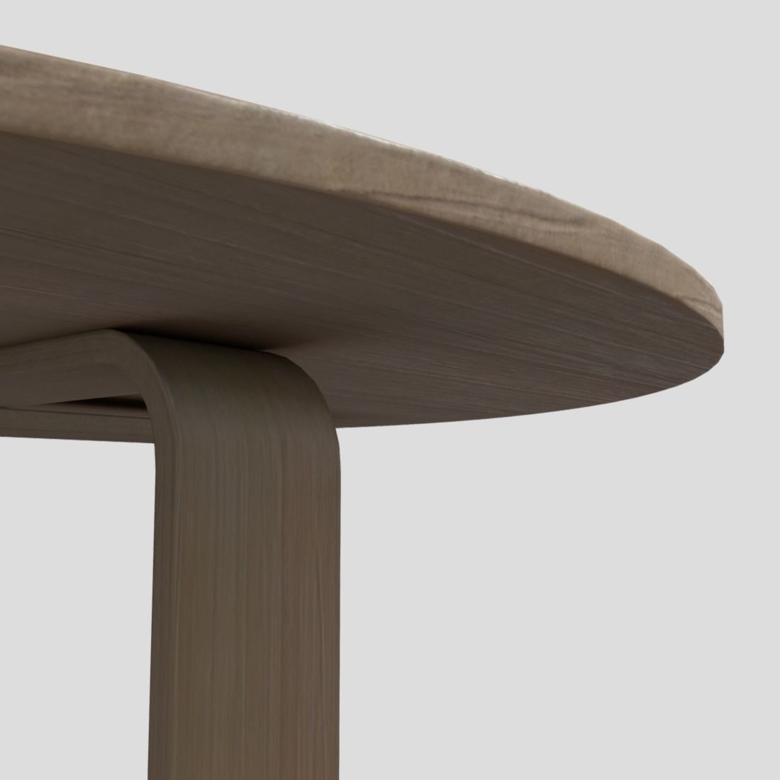 Table 4 round with two legs Low-poly 3D model_12