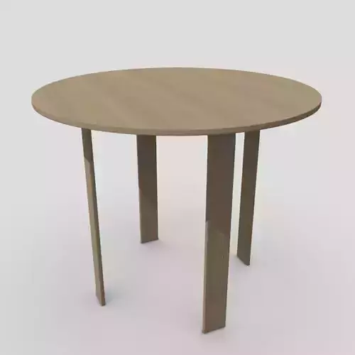 Table 4 round with two legs