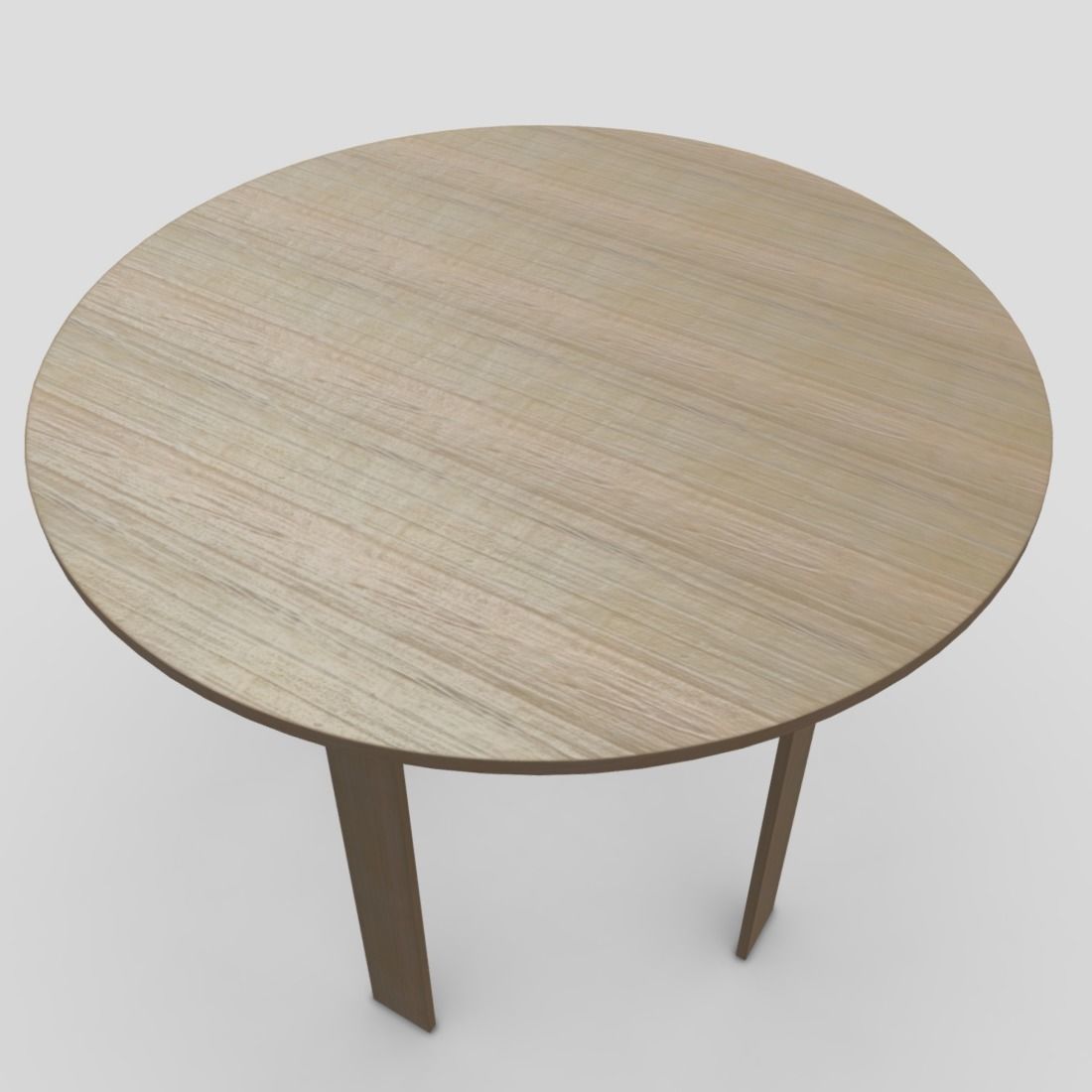 Table 4 round with two legs Low-poly 3D model_4