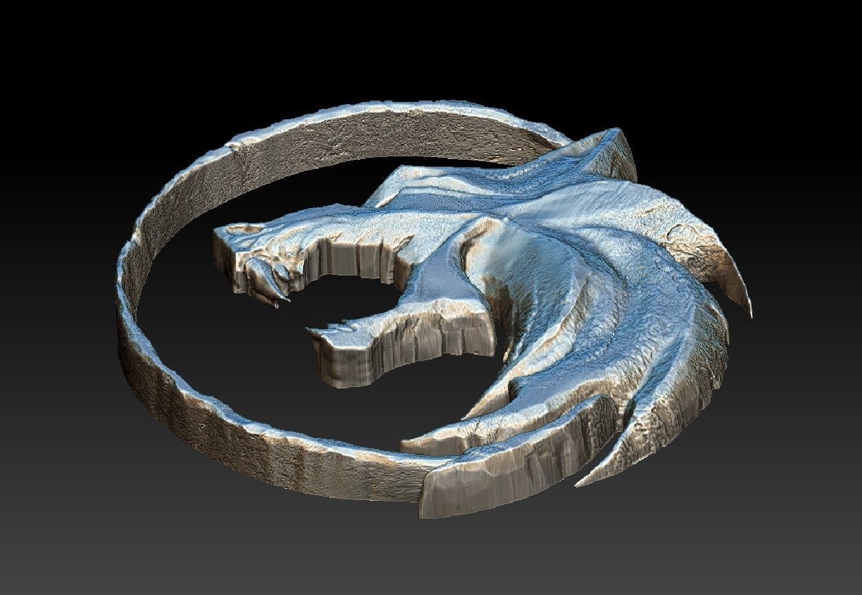 Witcher amulet - WOLF 3D print model_7