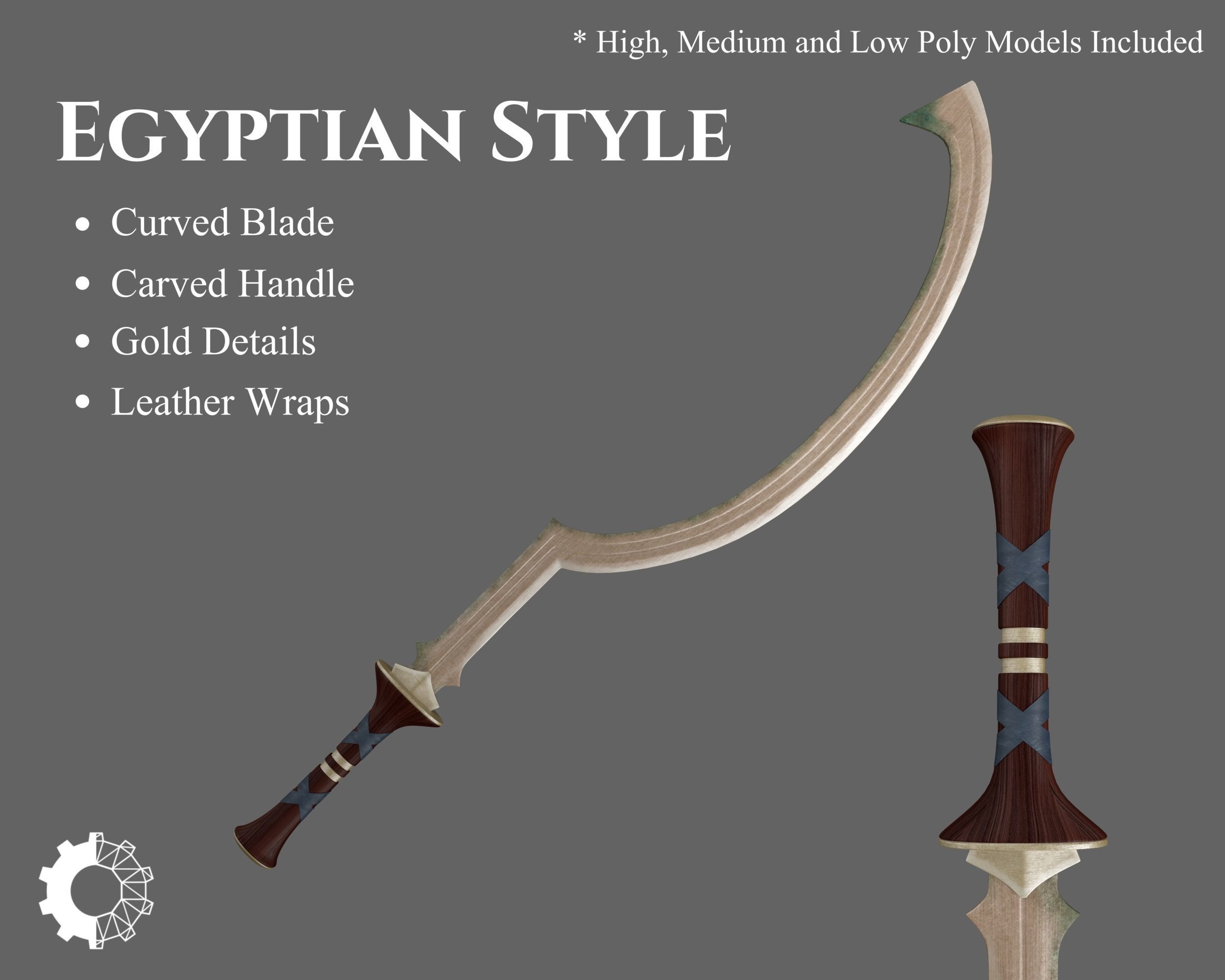 Ancient Collection Egyptian Weapons Set _23