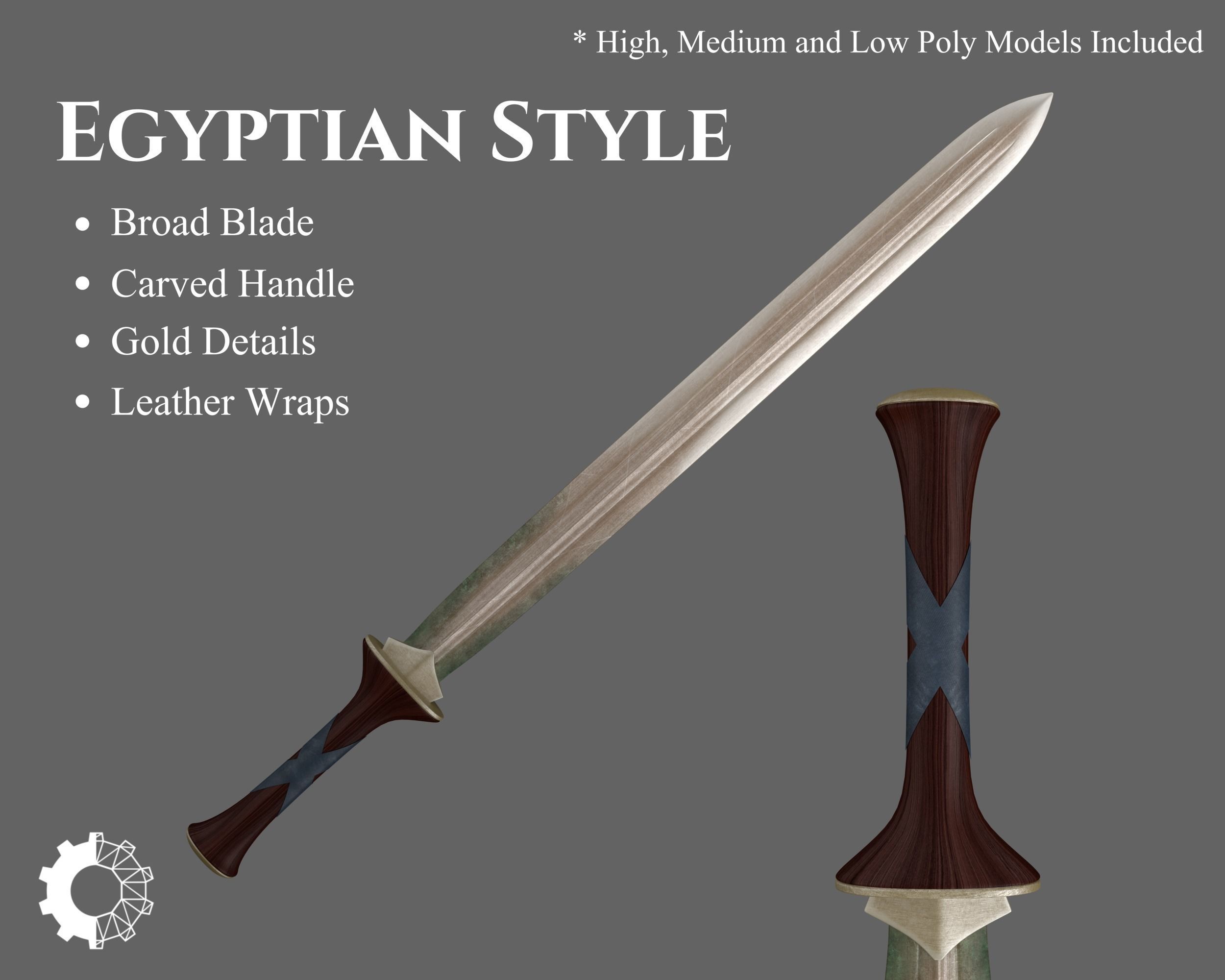 Ancient Collection Egyptian Weapons Set _53