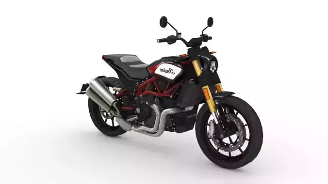 Indian FTR 1200  Low-poly 3D model