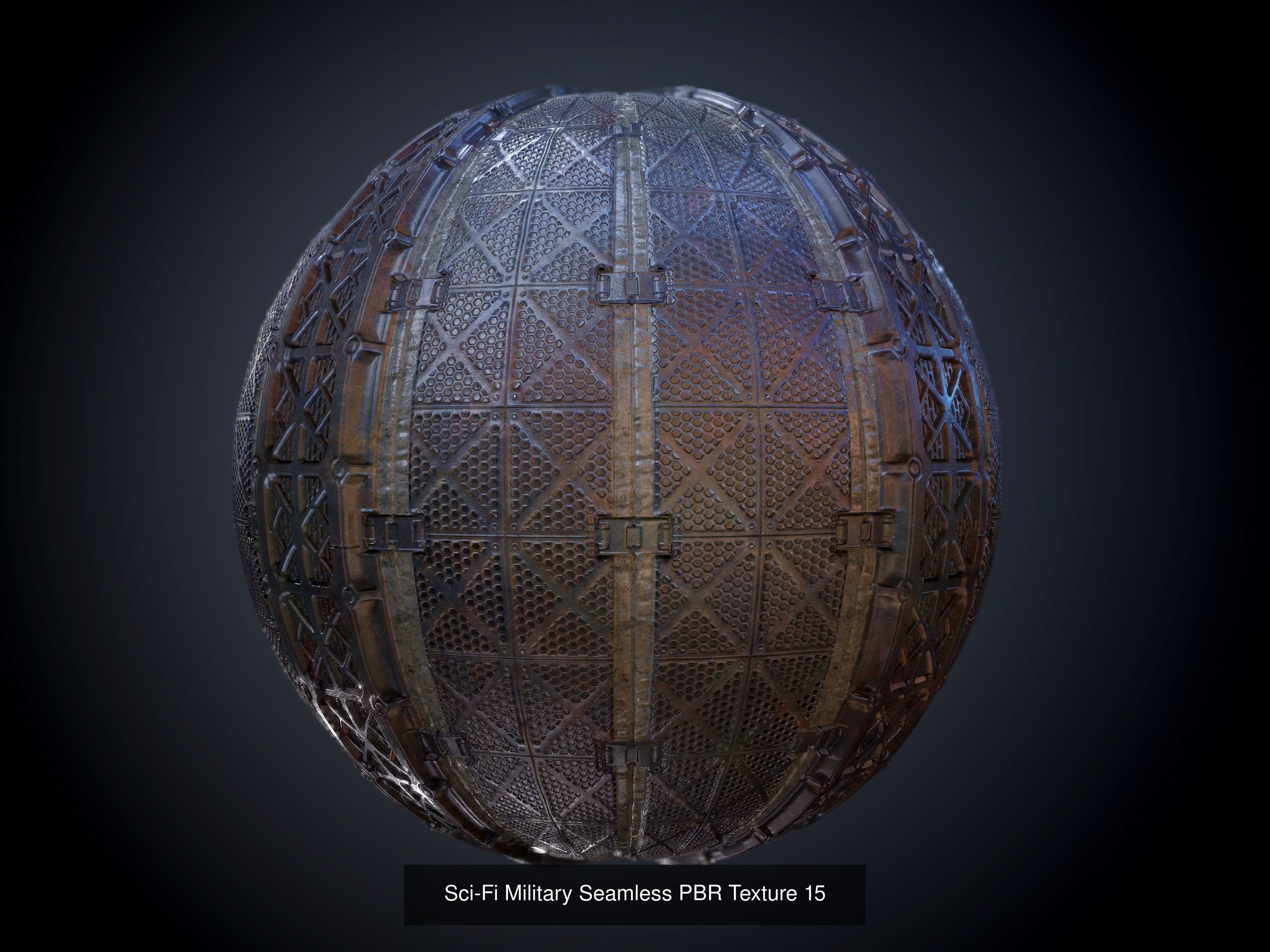 64 Sci-fi Military Seamless PBR Textures Collection 01 Texture_19