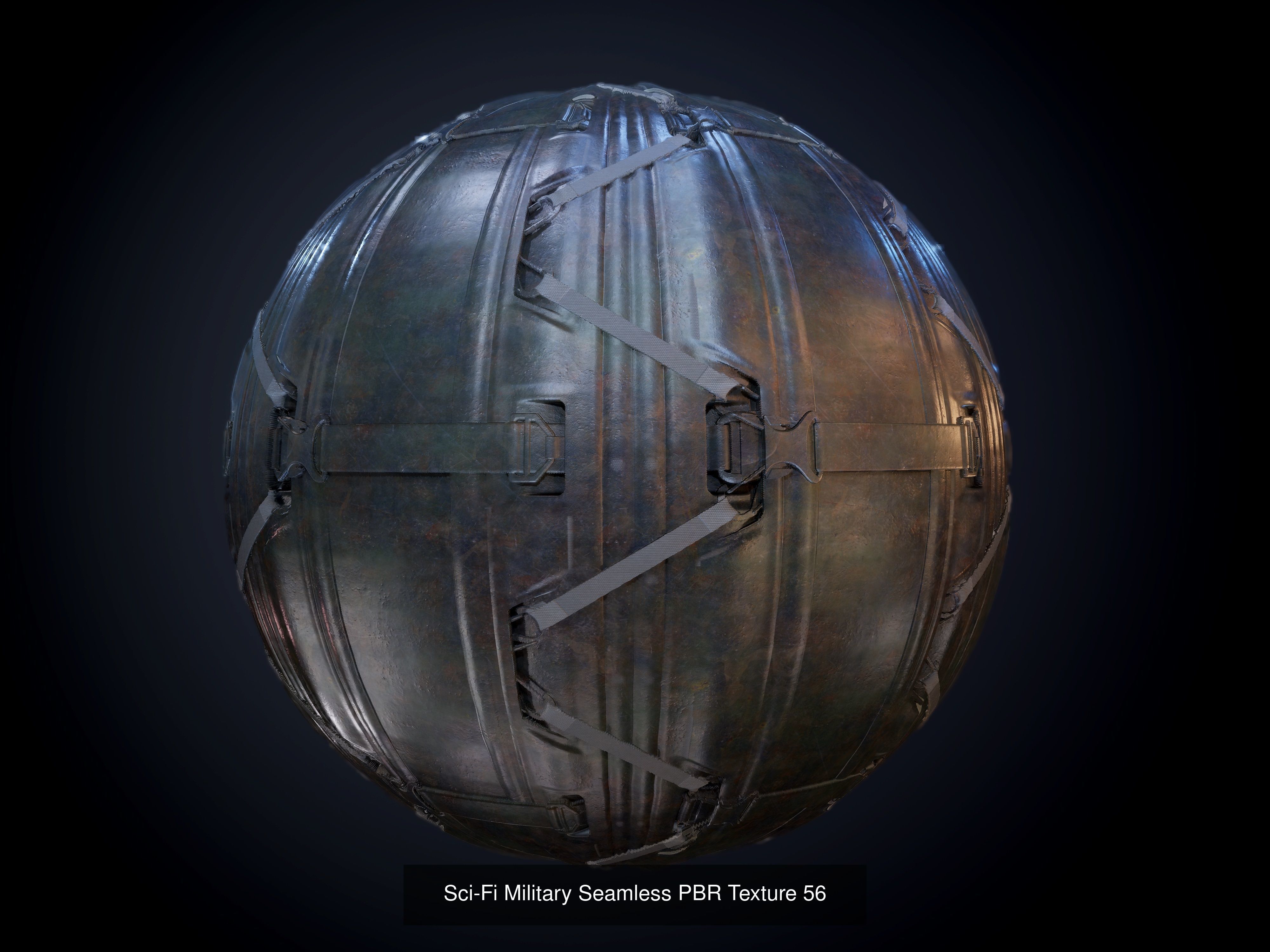 64 Sci-fi Military Seamless PBR Textures Collection 01 Texture_59