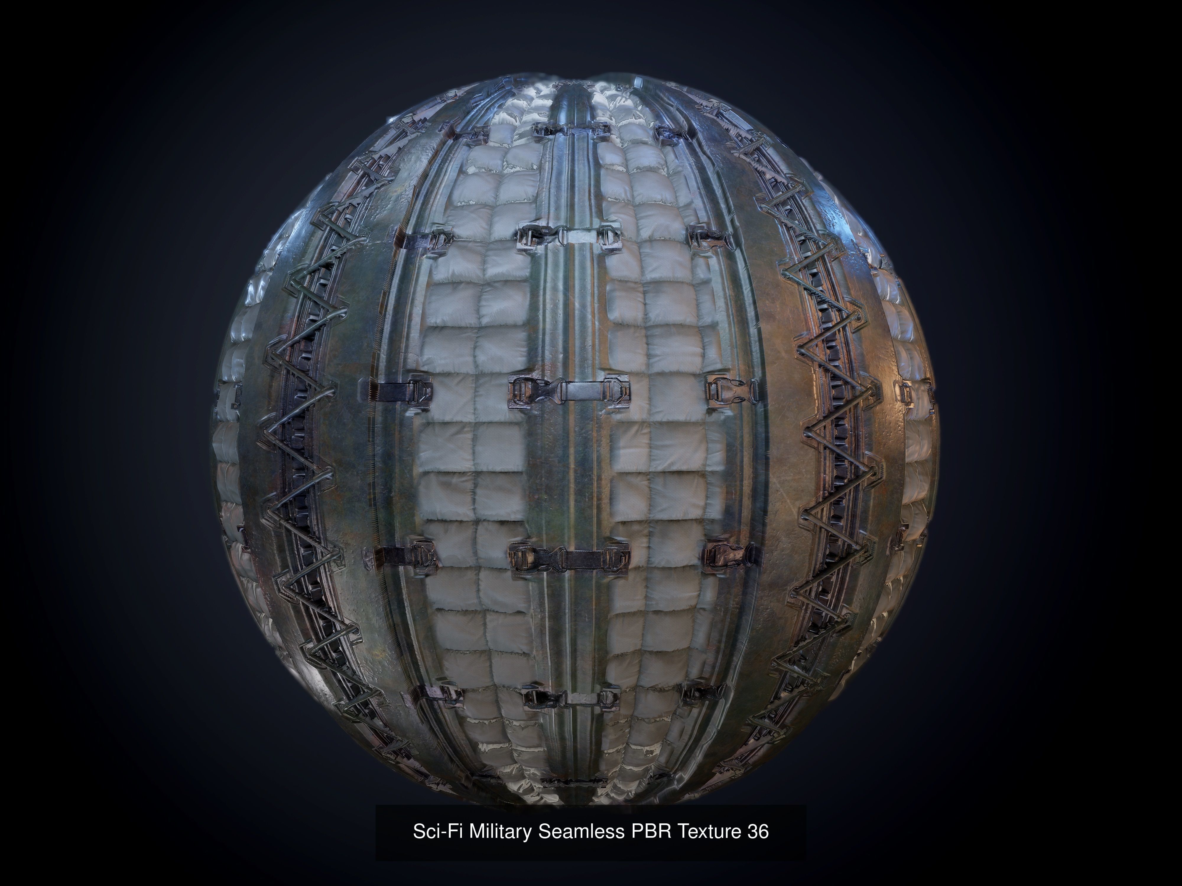 64 Sci-fi Military Seamless PBR Textures Collection 01 Texture_40