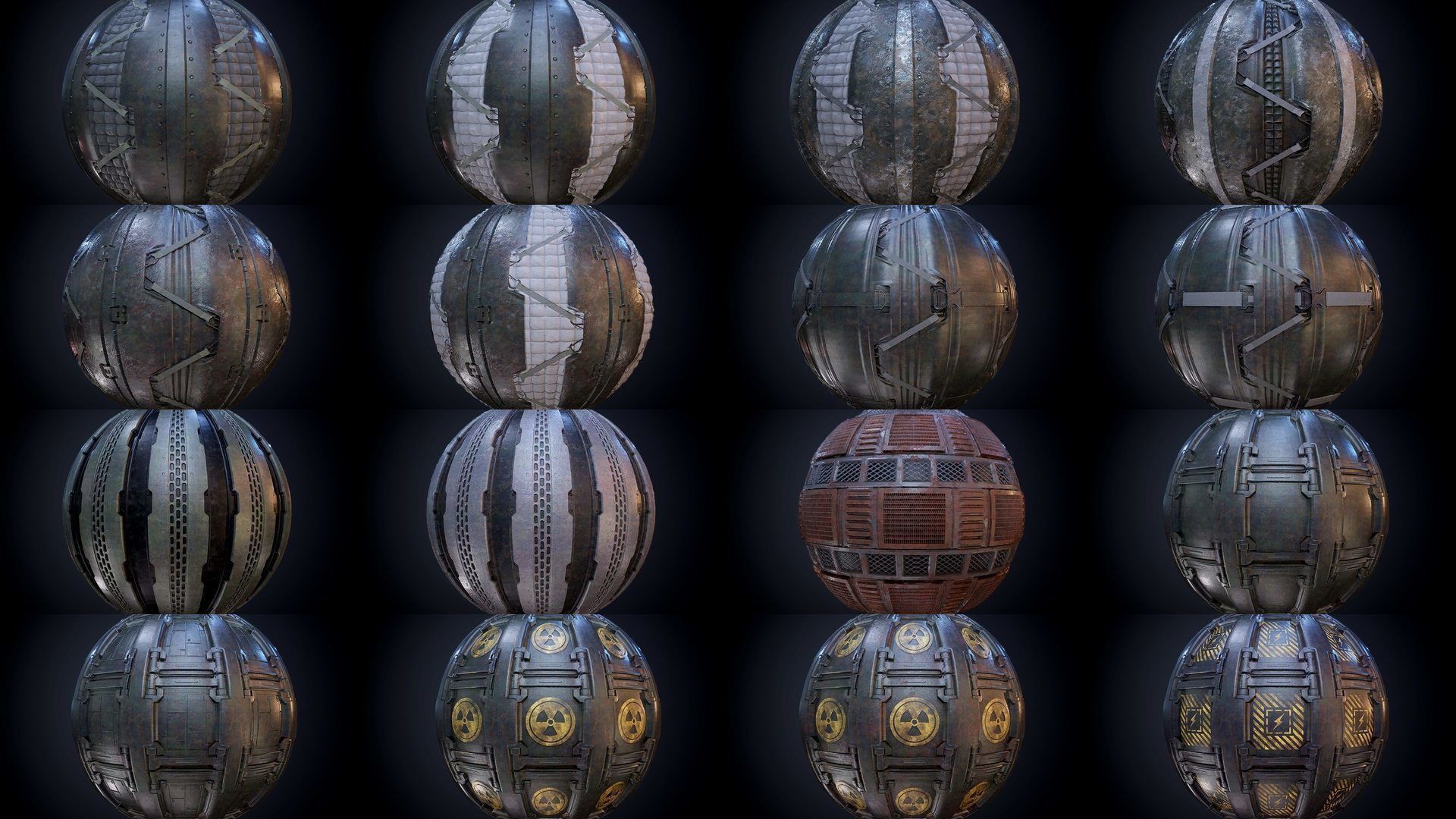 64 Sci-fi Military Seamless PBR Textures Collection 01 Texture_3