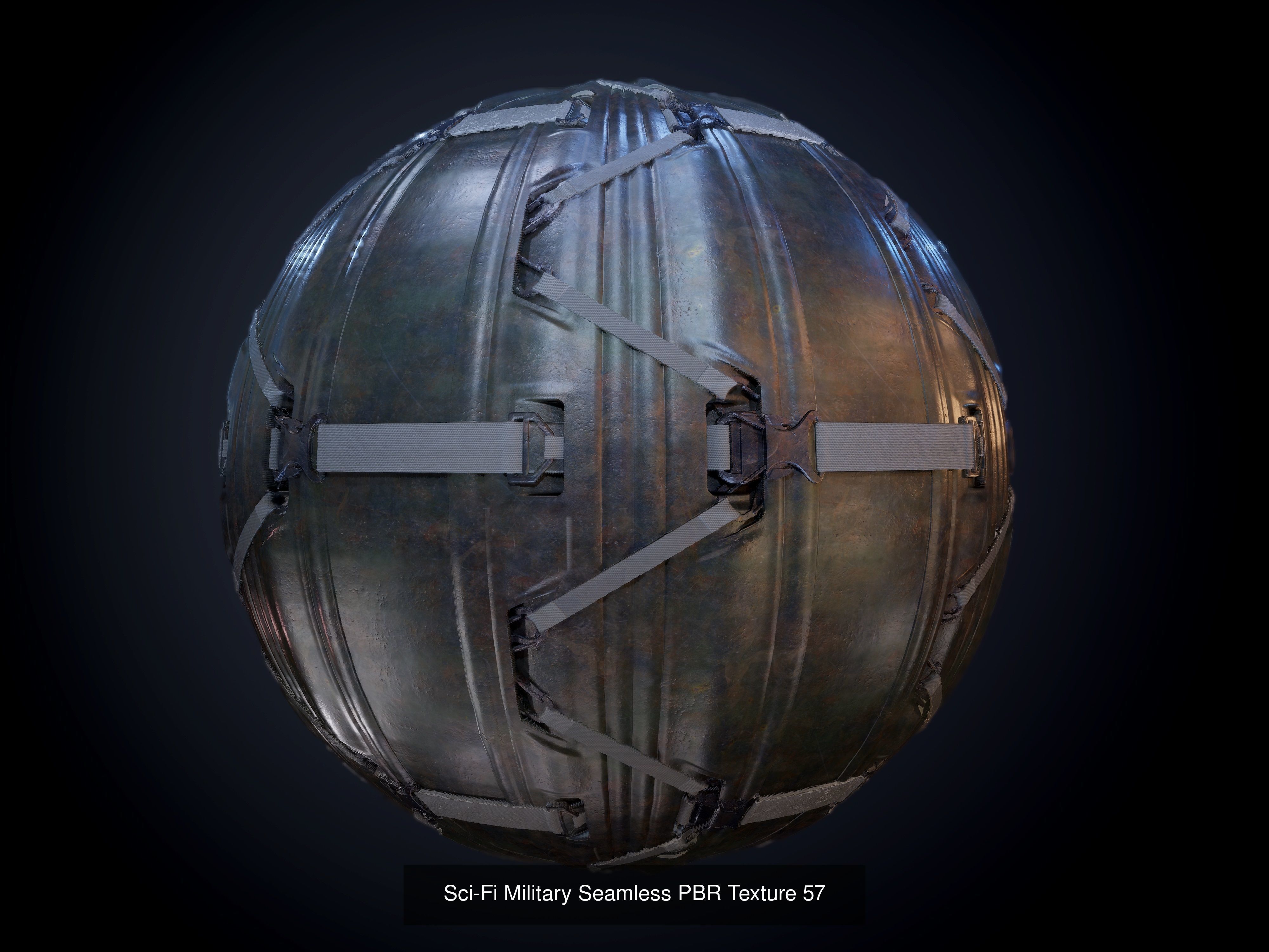 64 Sci-fi Military Seamless PBR Textures Collection 01 Texture_60