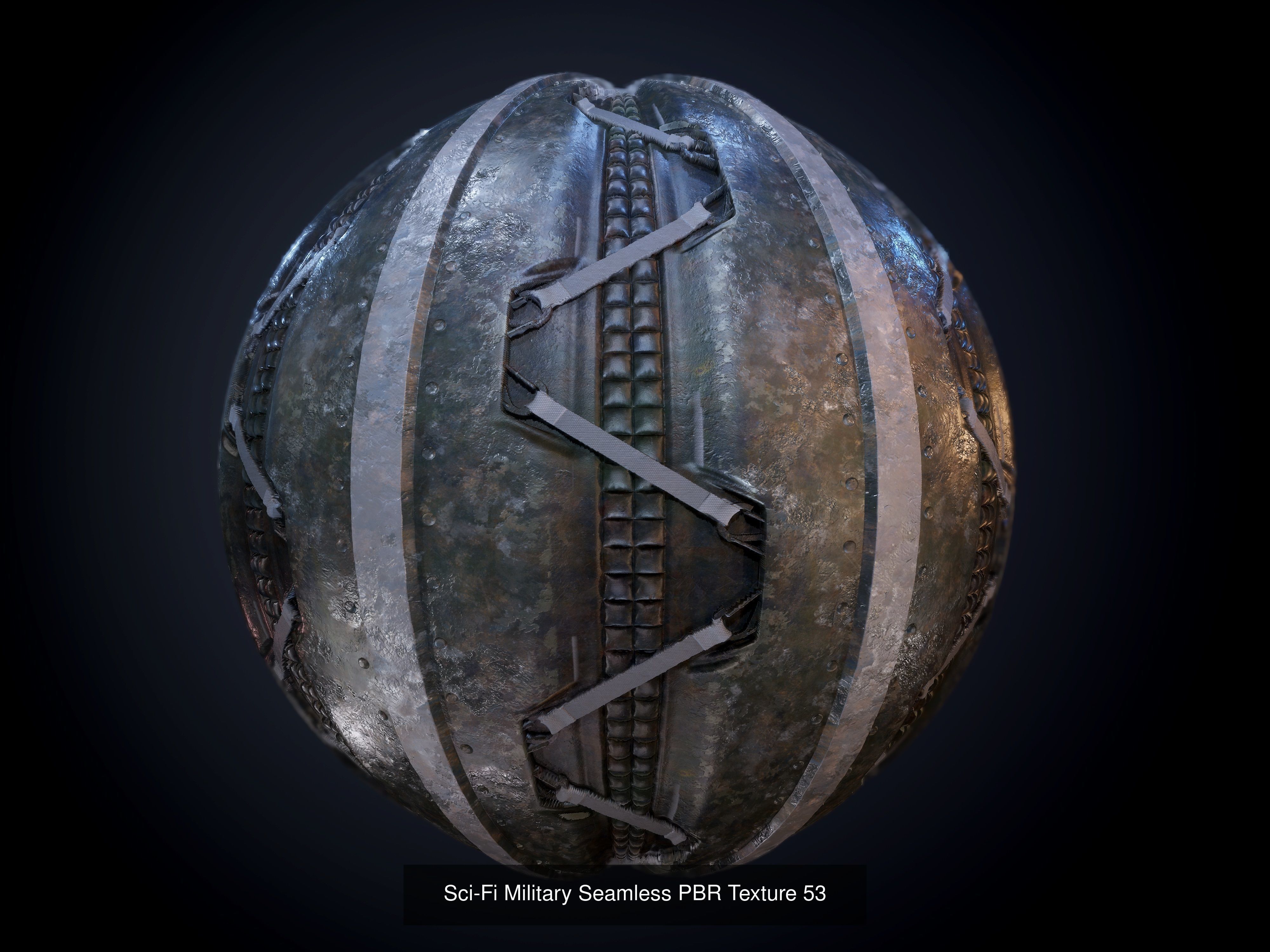64 Sci-fi Military Seamless PBR Textures Collection 01 Texture_56