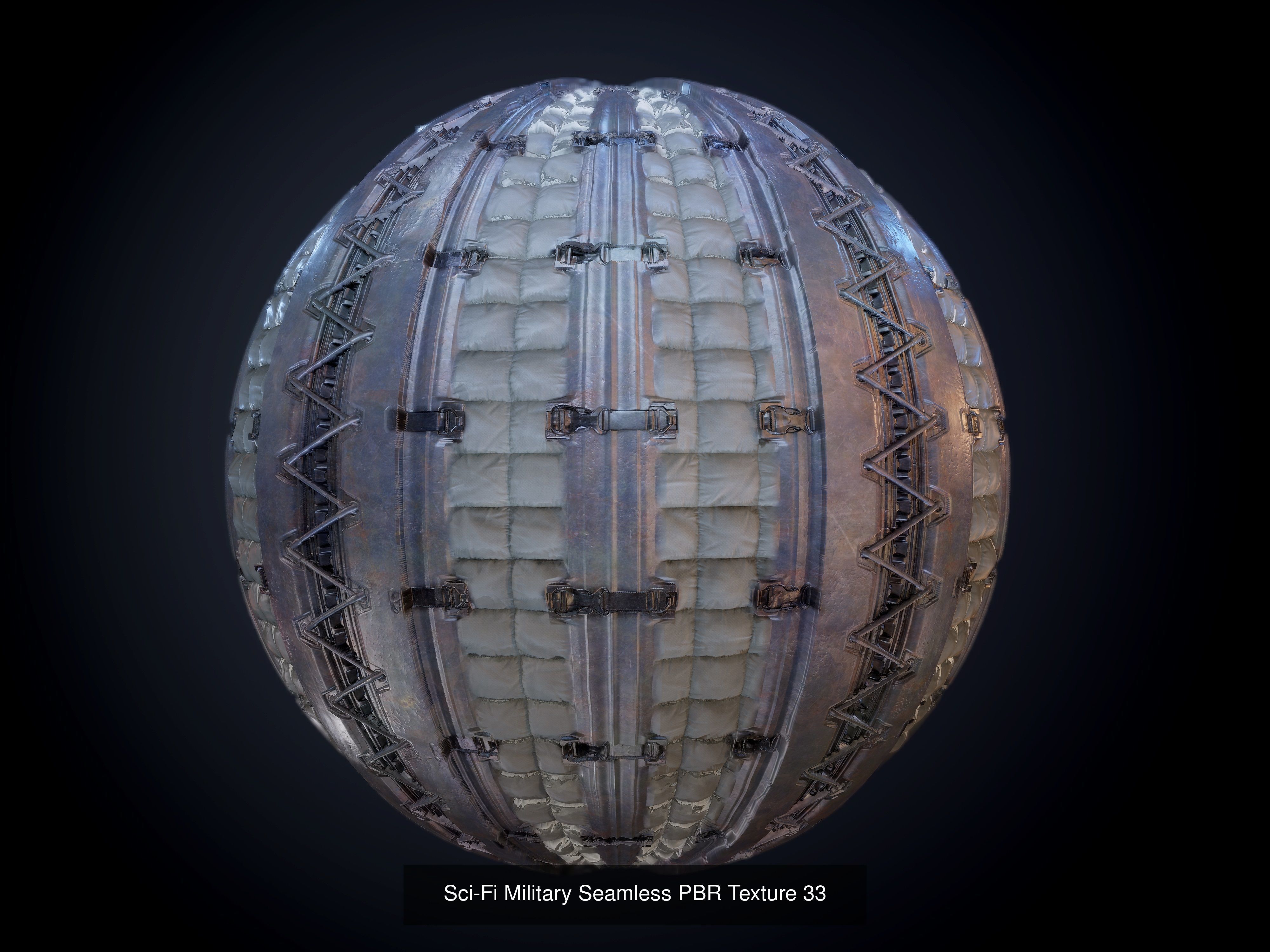 64 Sci-fi Military Seamless PBR Textures Collection 01 Texture_37