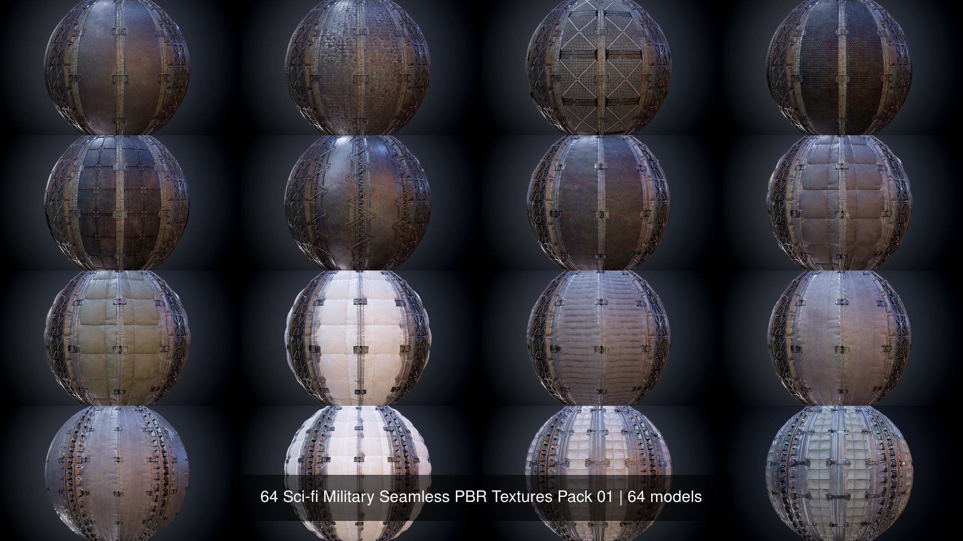 64 Sci-fi Military Seamless PBR Textures Collection 01 Texture_1
