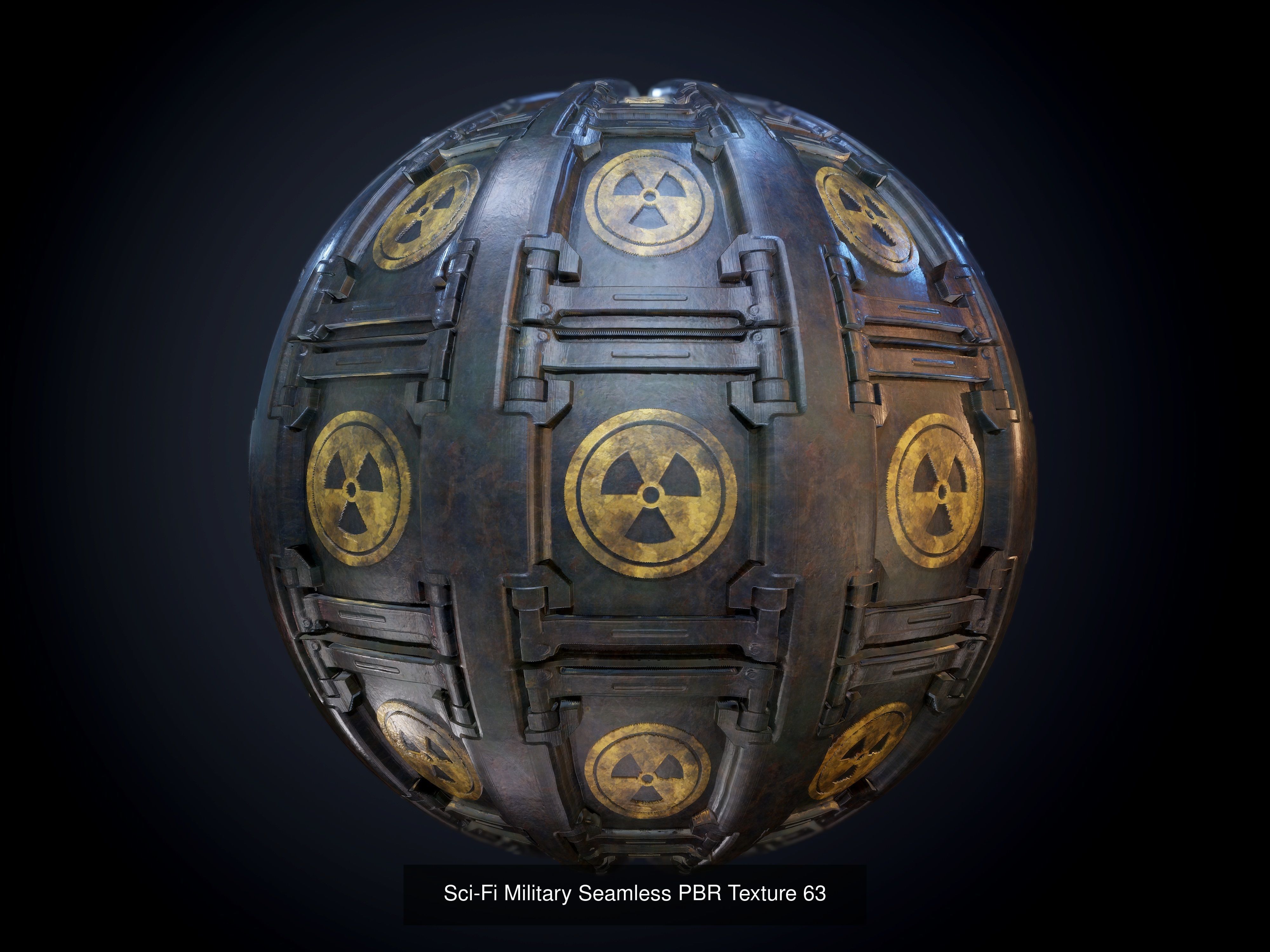64 Sci-fi Military Seamless PBR Textures Collection 01 Texture_66