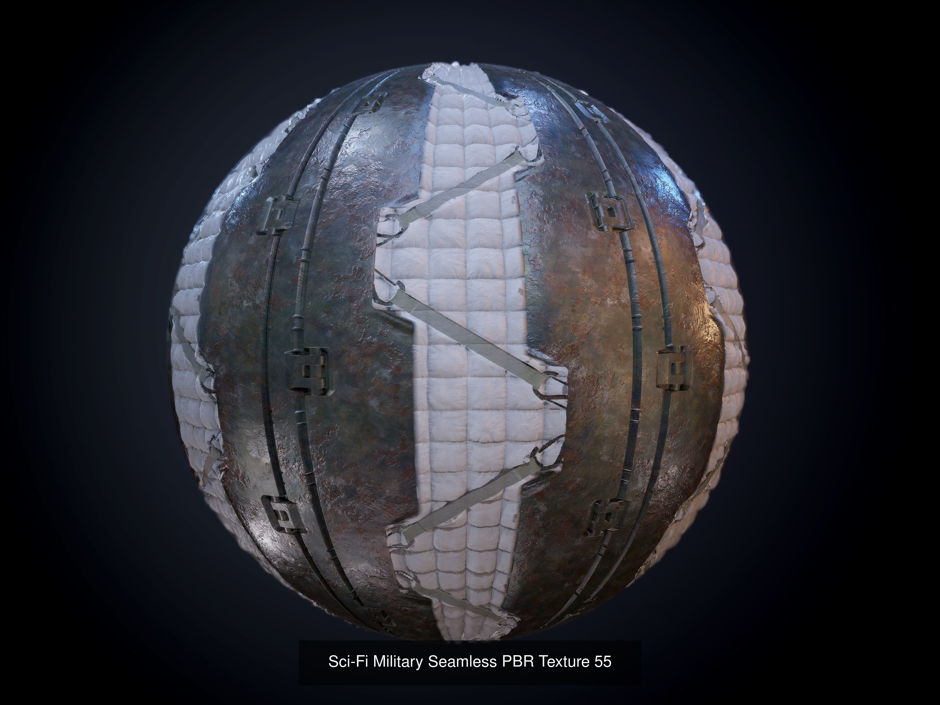 64 Sci-fi Military Seamless PBR Textures Collection 01 Texture_58