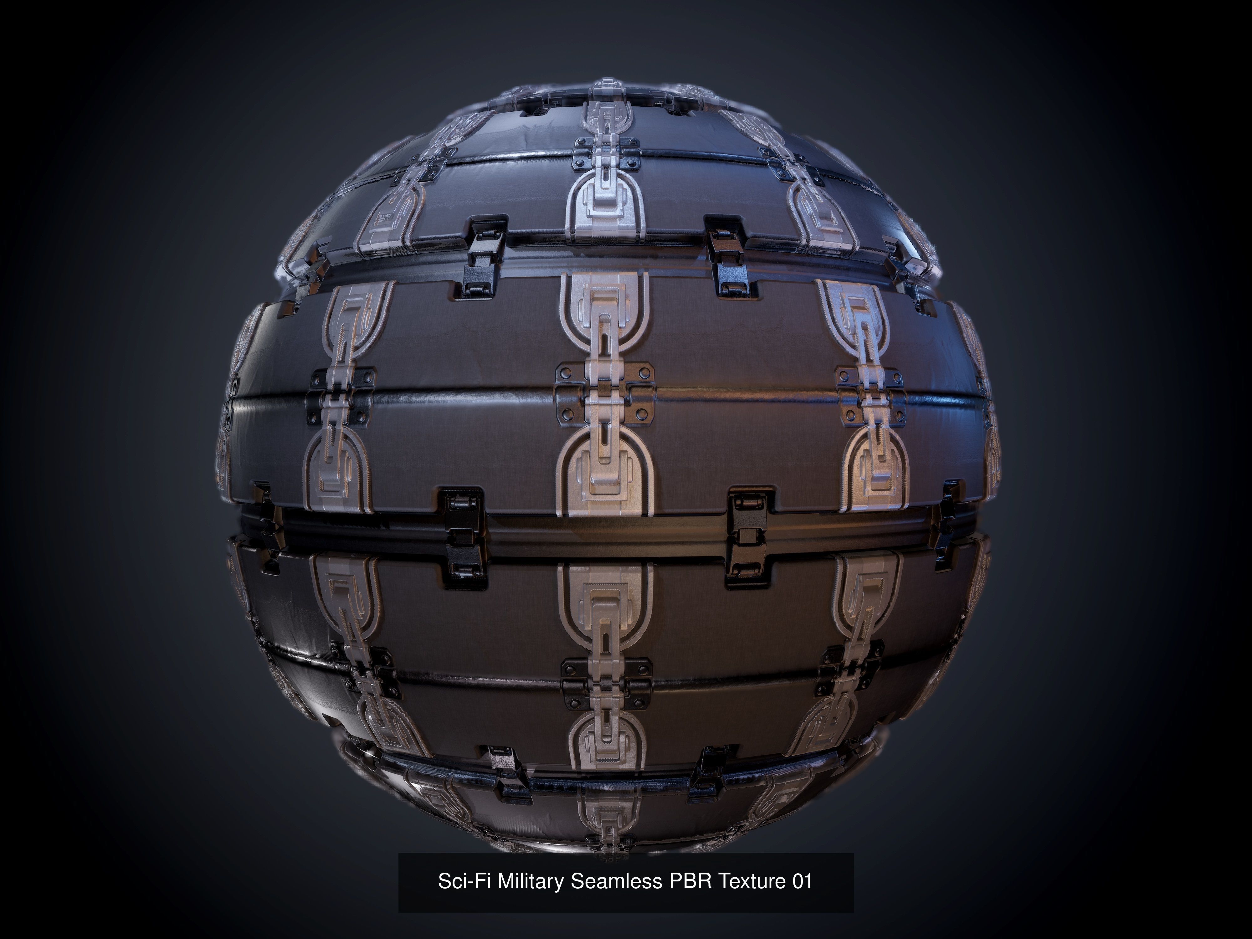 64 Sci-fi Military Seamless PBR Textures Collection 01 Texture_5