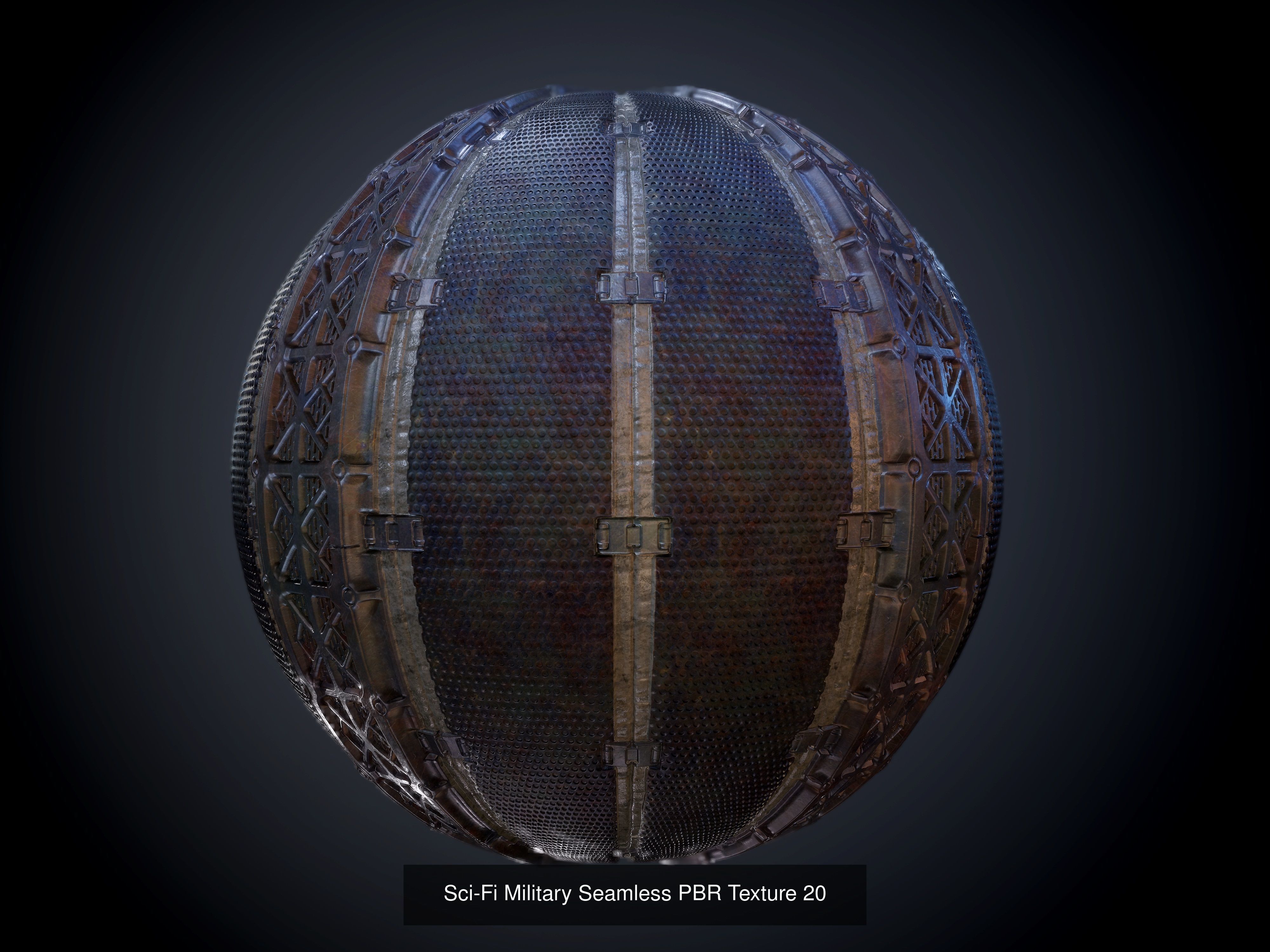 64 Sci-fi Military Seamless PBR Textures Collection 01 Texture_24