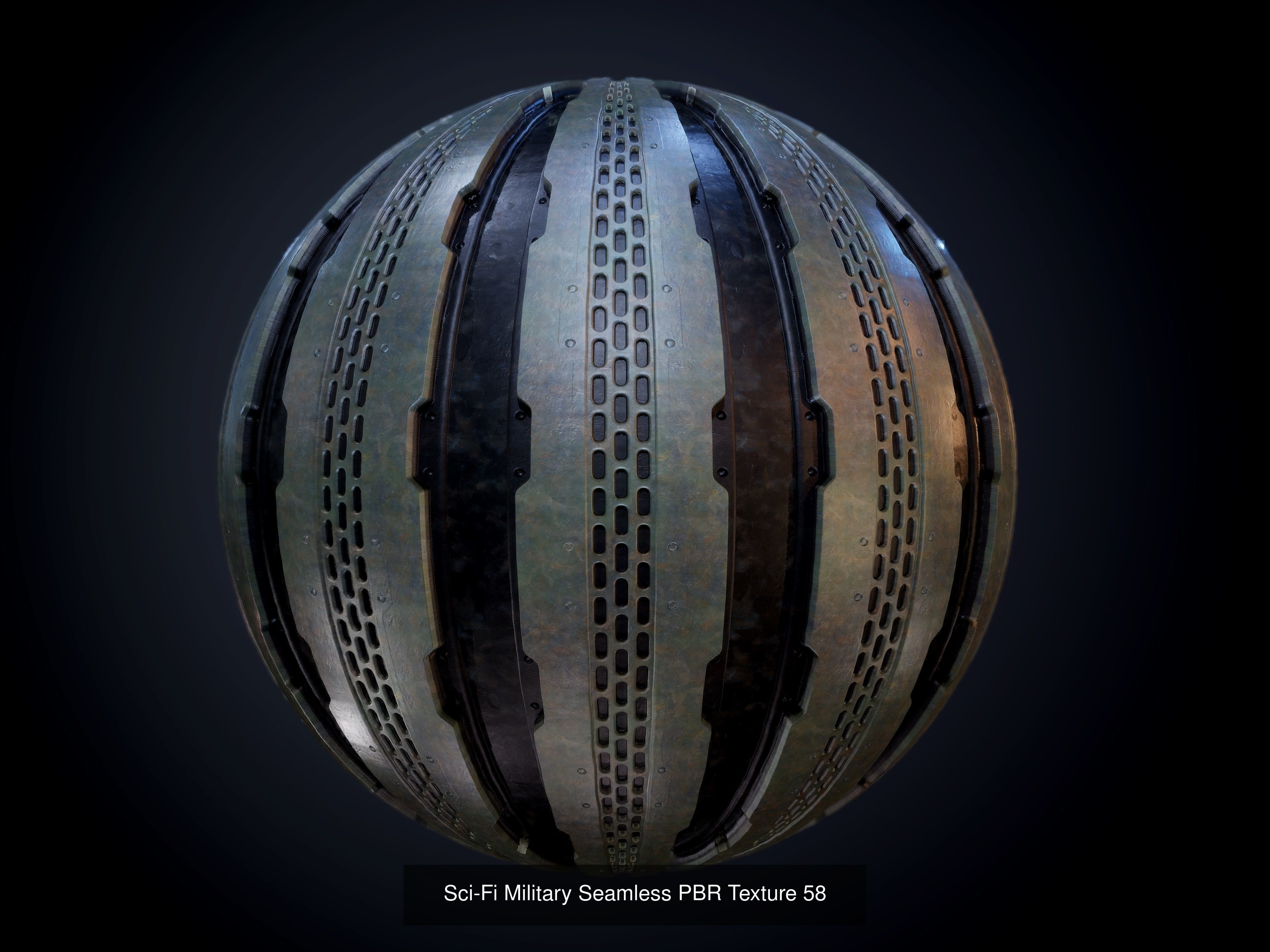 64 Sci-fi Military Seamless PBR Textures Collection 01 Texture_61