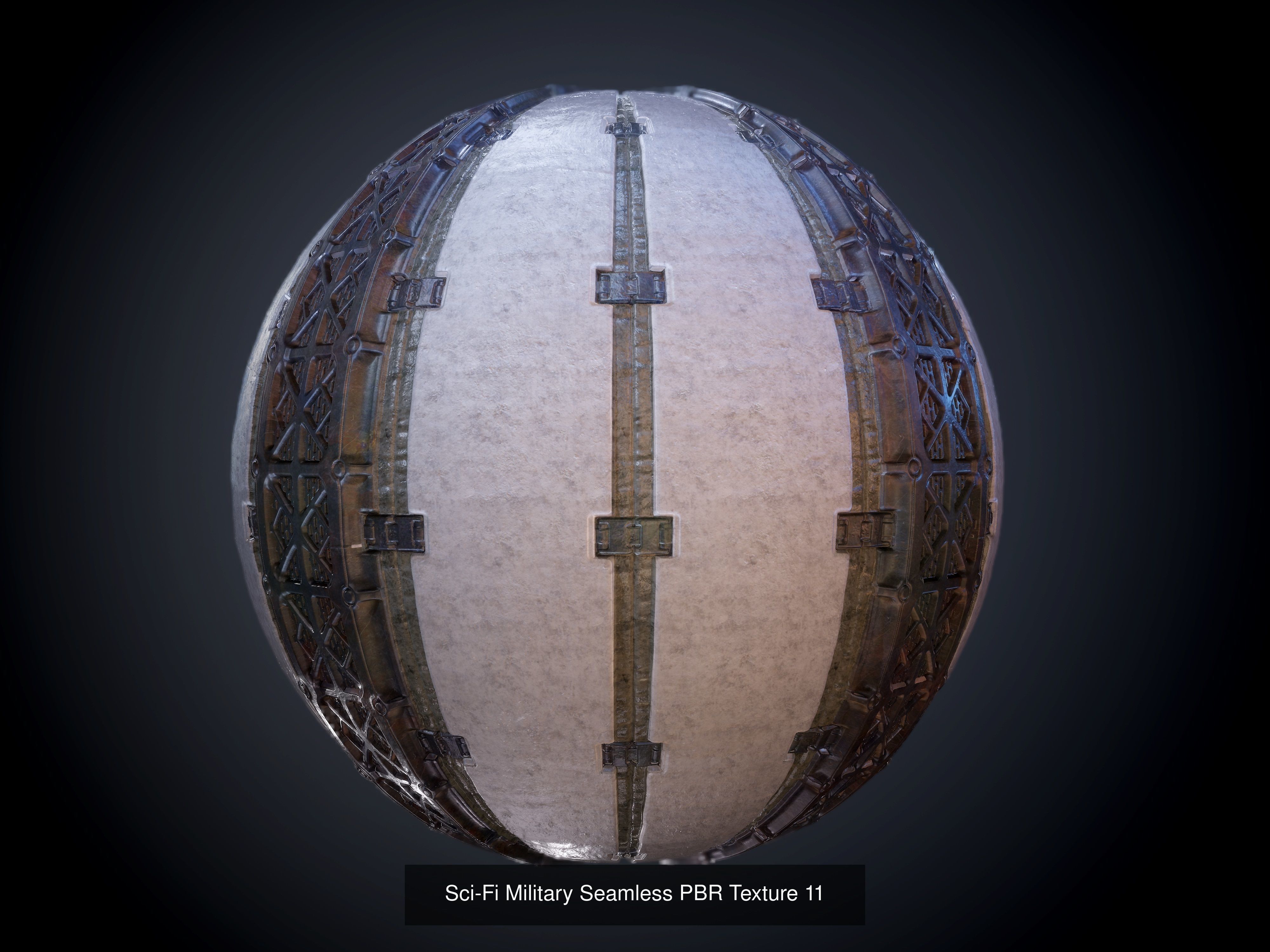 64 Sci-fi Military Seamless PBR Textures Collection 01 Texture_15