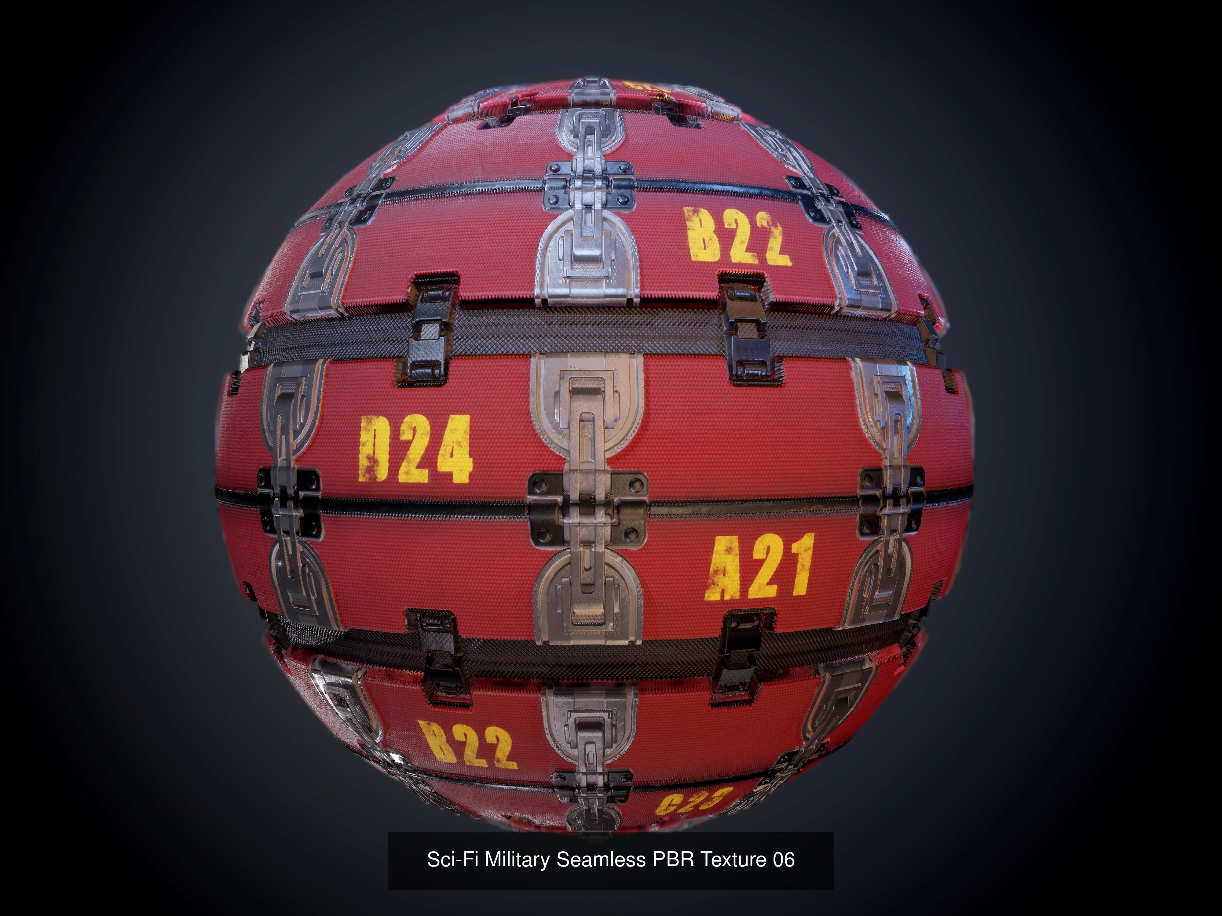 64 Sci-fi Military Seamless PBR Textures Collection 01 Texture_10