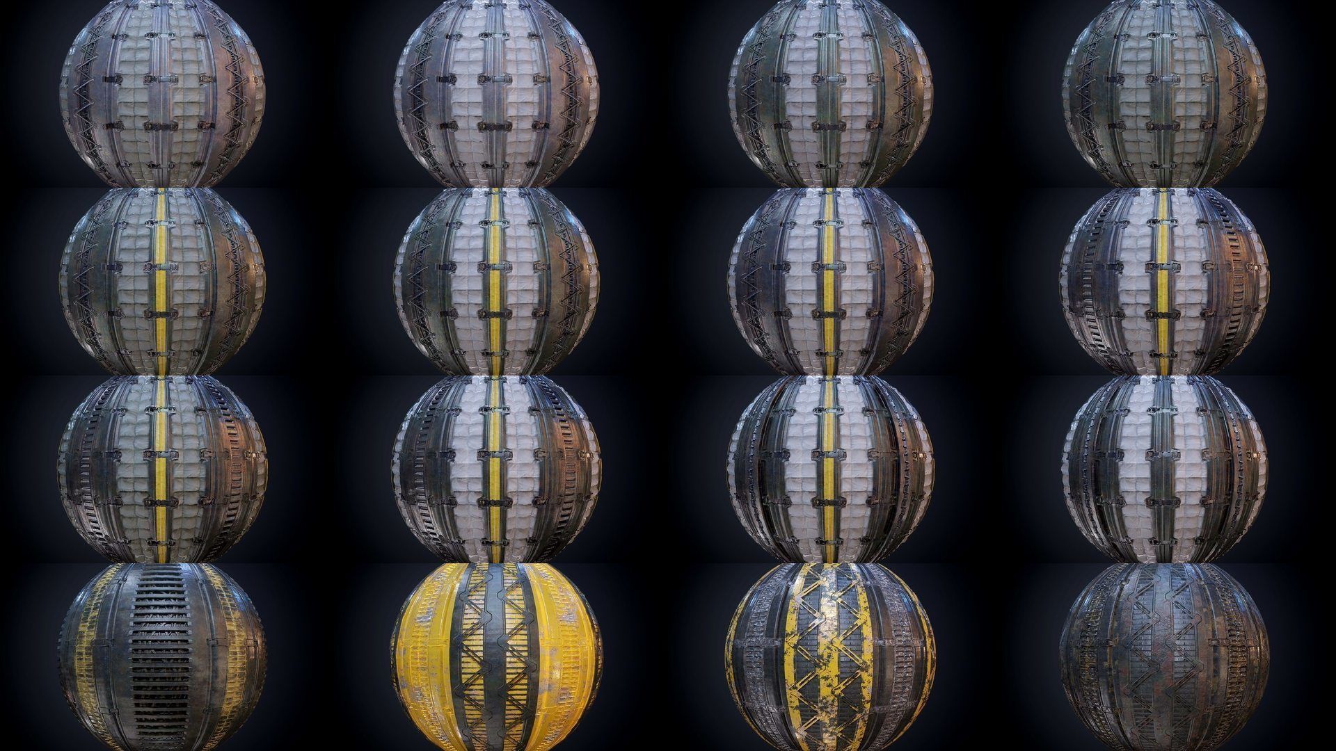 64 Sci-fi Military Seamless PBR Textures Collection 01 Texture_2