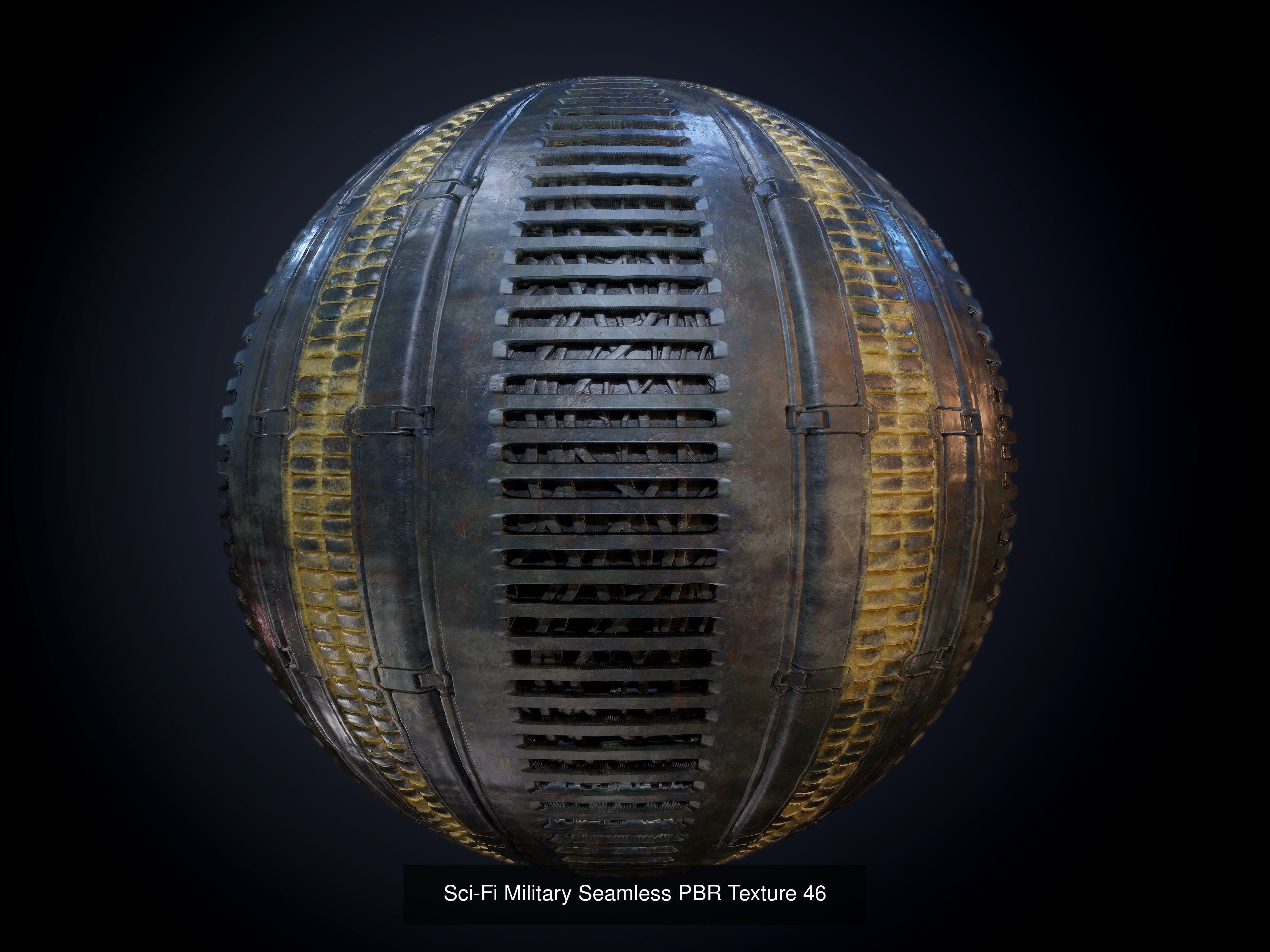 64 Sci-fi Military Seamless PBR Textures Collection 01 Texture_49