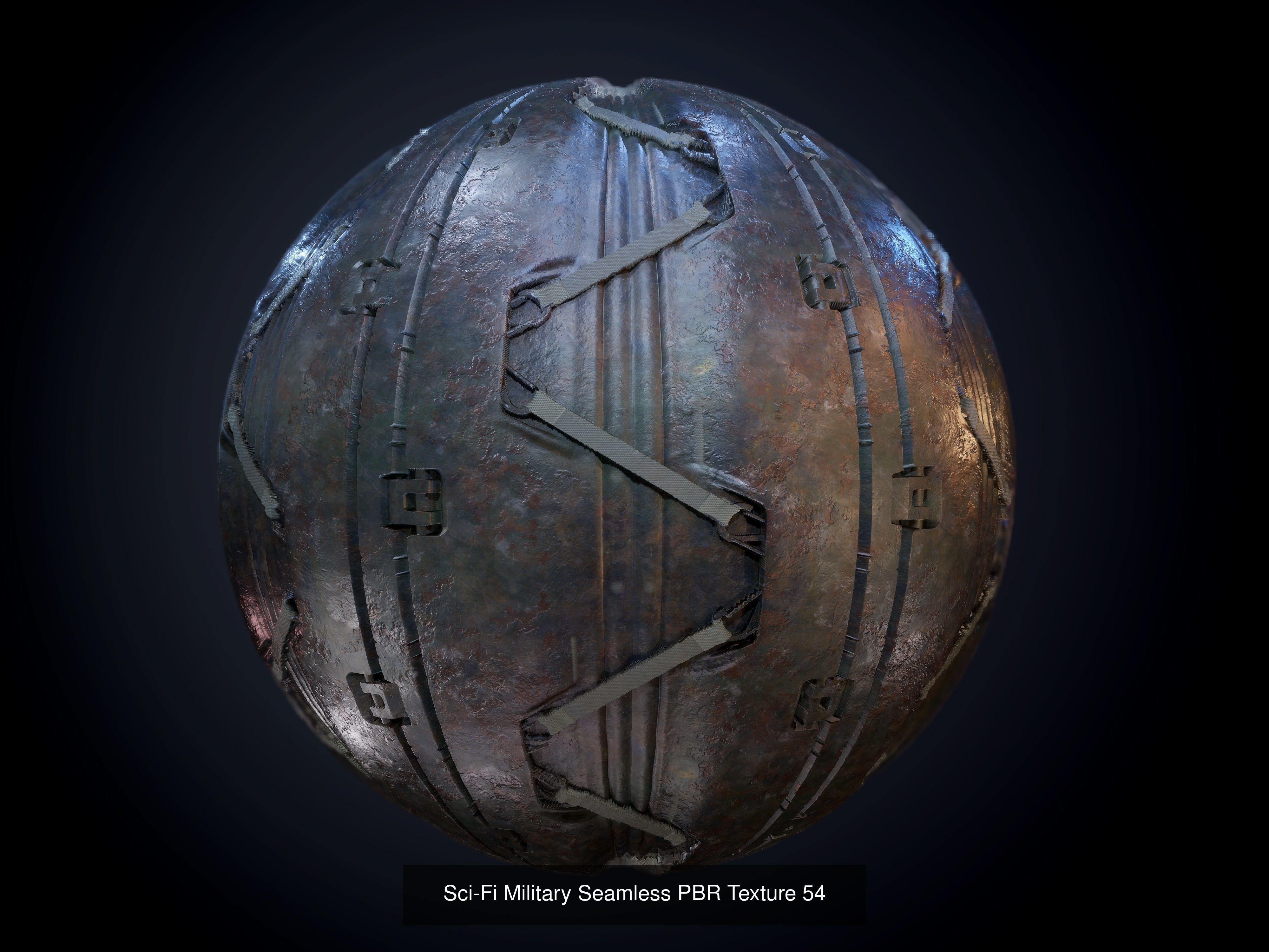 64 Sci-fi Military Seamless PBR Textures Collection 01 Texture_57