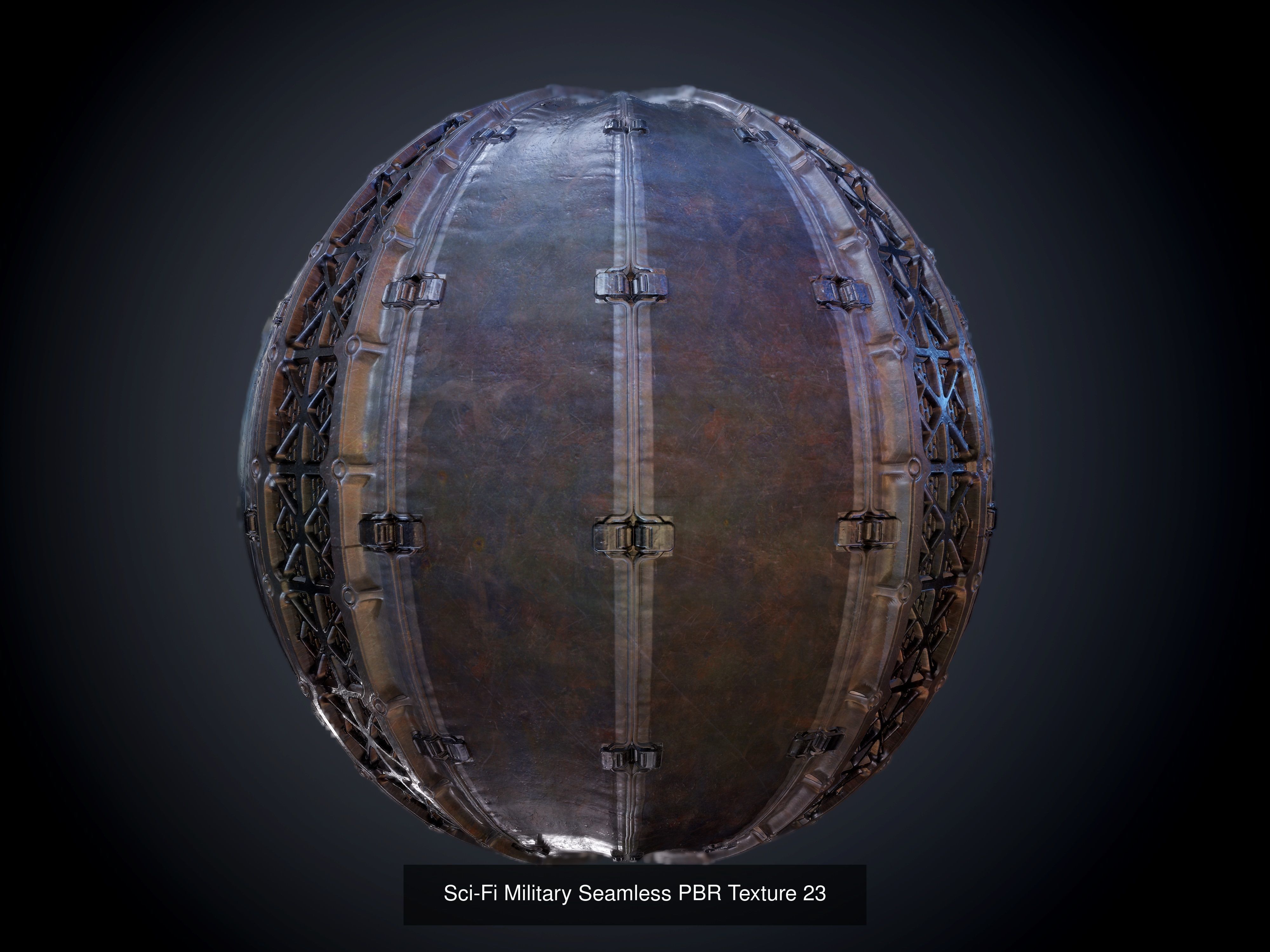 64 Sci-fi Military Seamless PBR Textures Collection 01 Texture_27